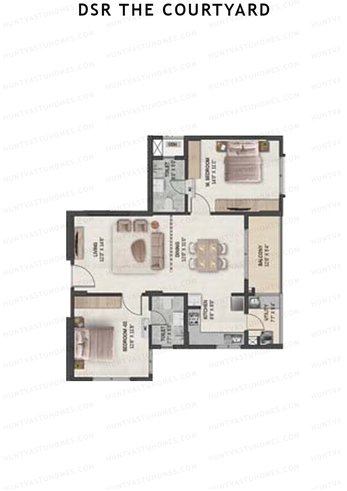 DSR The Courtyard Tower 1 Unit 7 Floor Plan