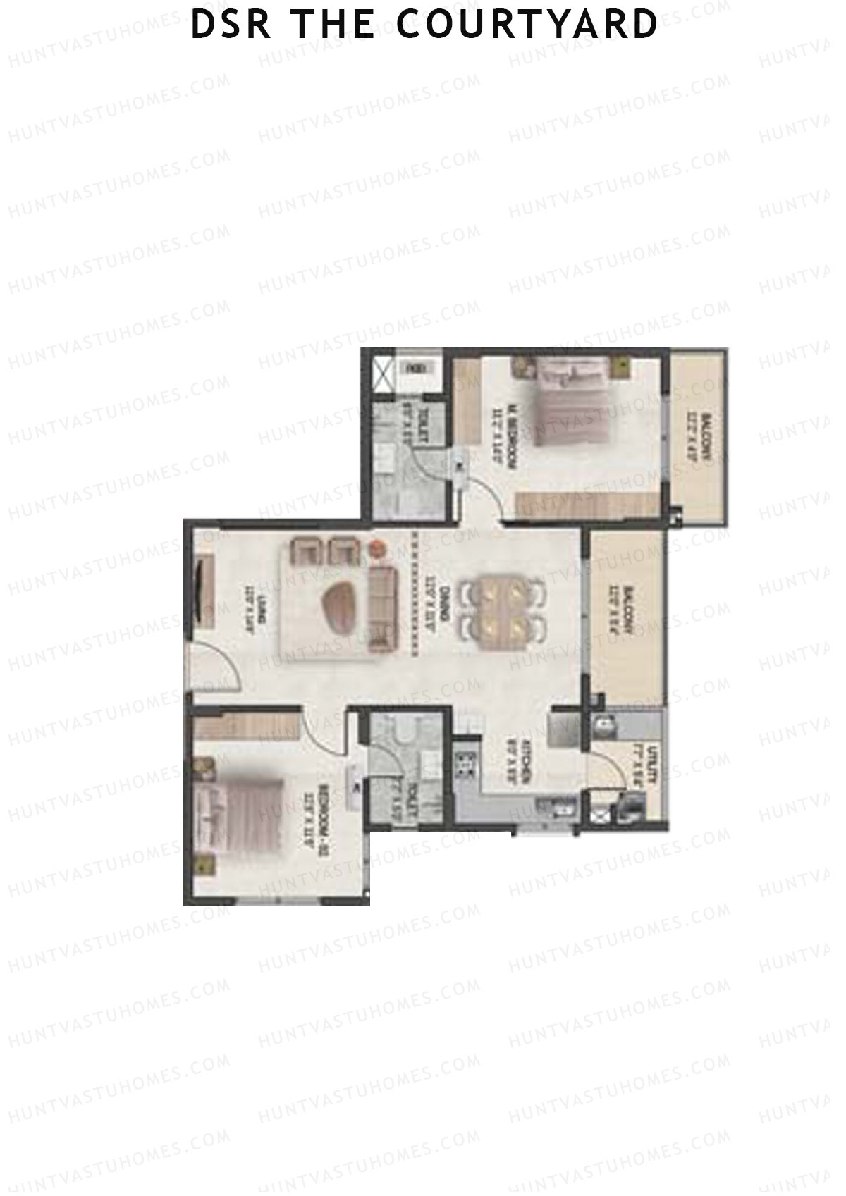 DSR The Courtyard Tower 2 Unit 8 Floor Plan