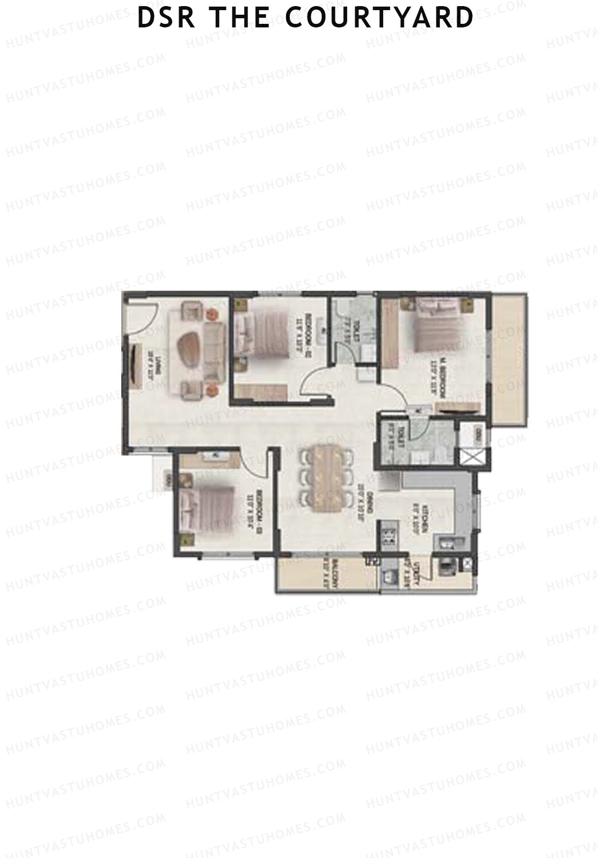 DSR The Courtyard Tower 2 Unit 9 Floor Plan