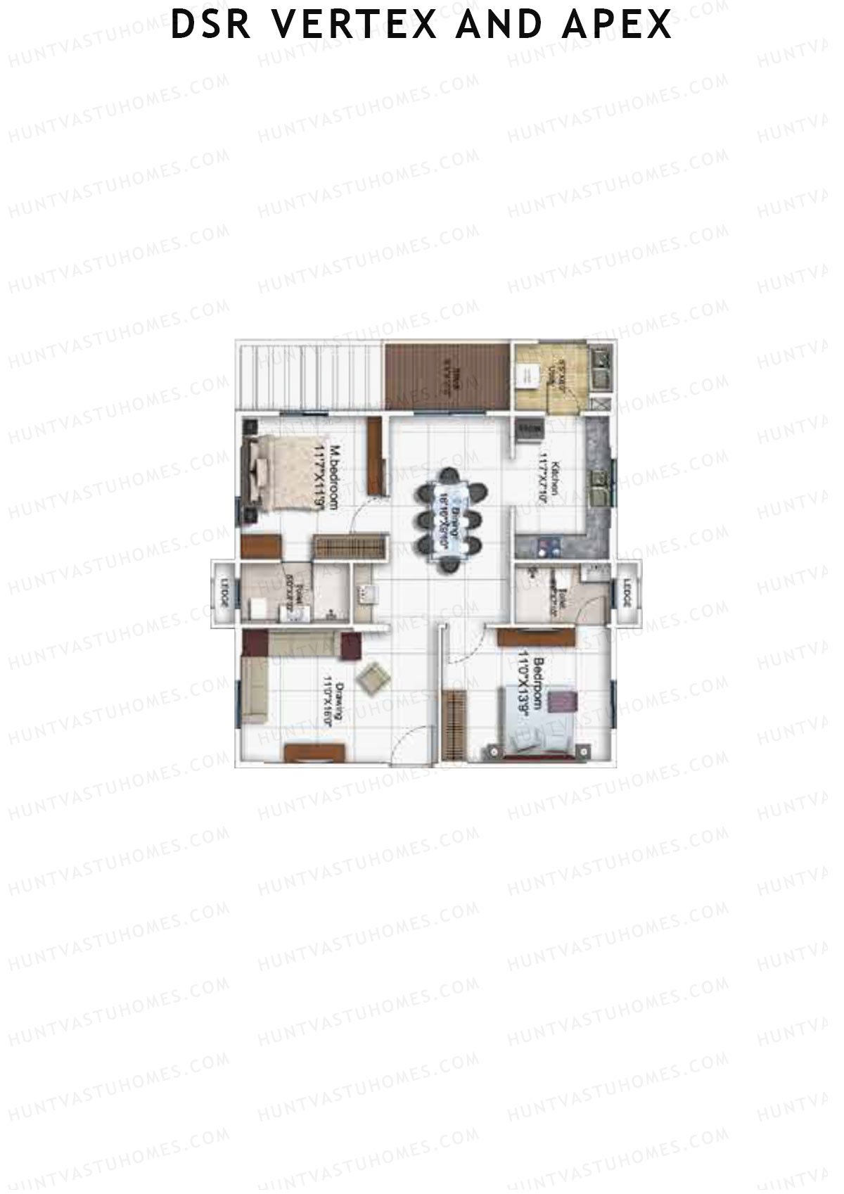 DSR Vertex And Apex Block DSR Unit 3 Floor Plan
