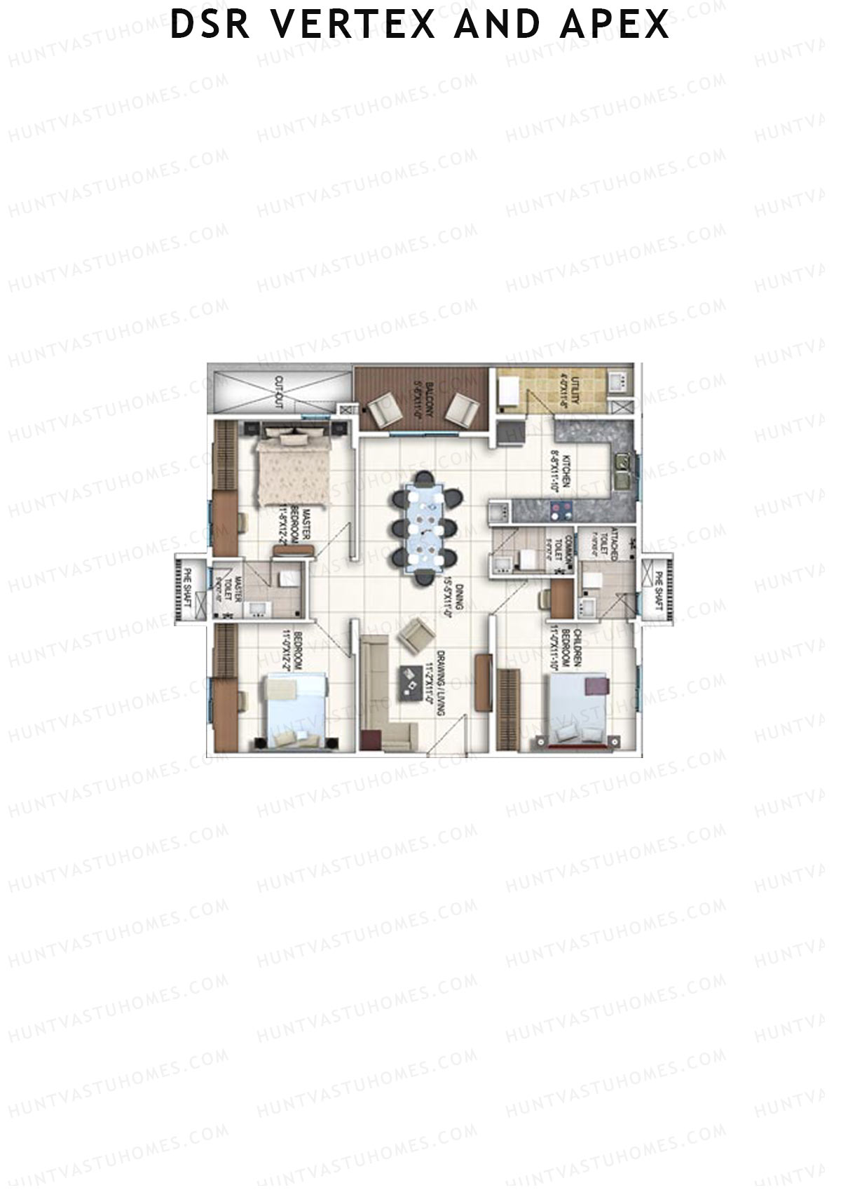 DSR Vertex And Apex Block DSR Unit 6 Floor Plan