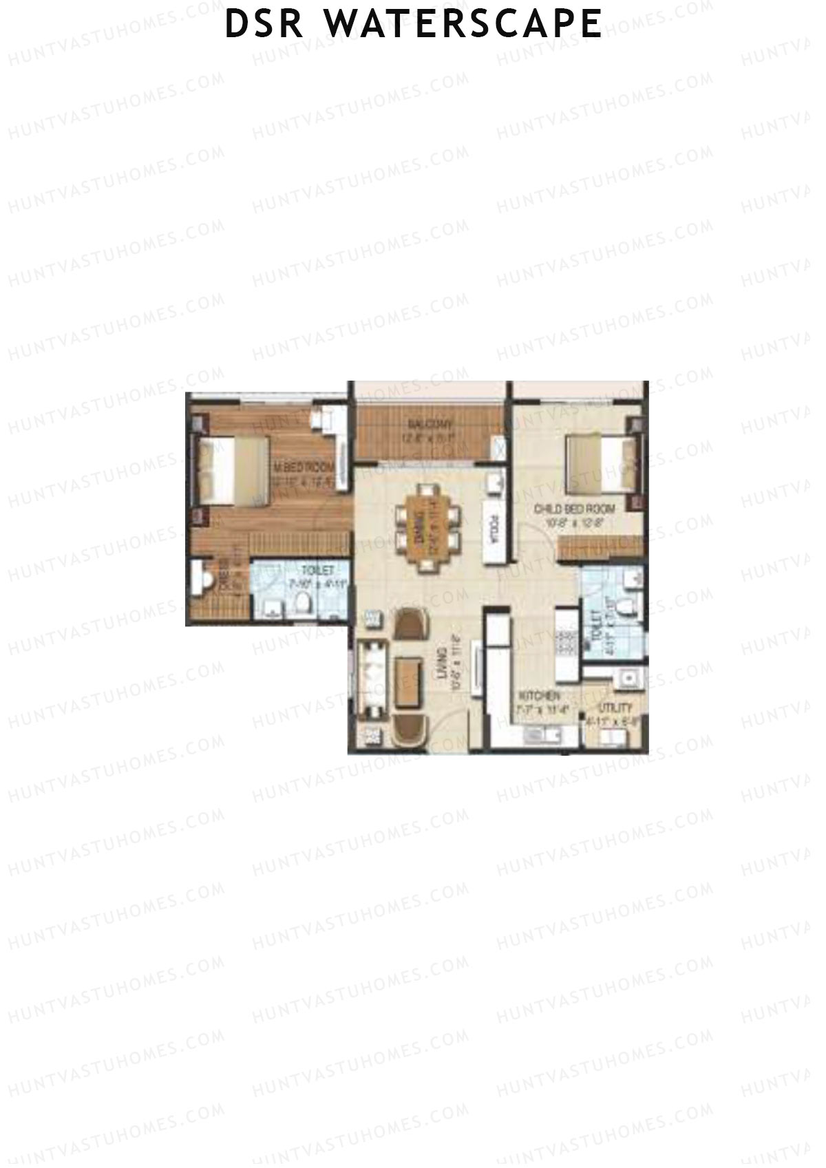 DSR Waterscape Tower 3 Unit 6 Floor Plan