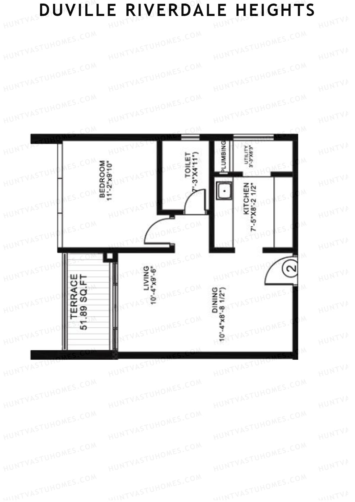 Duville Riverdale Heights Tower E Unit 10 Floor Plan