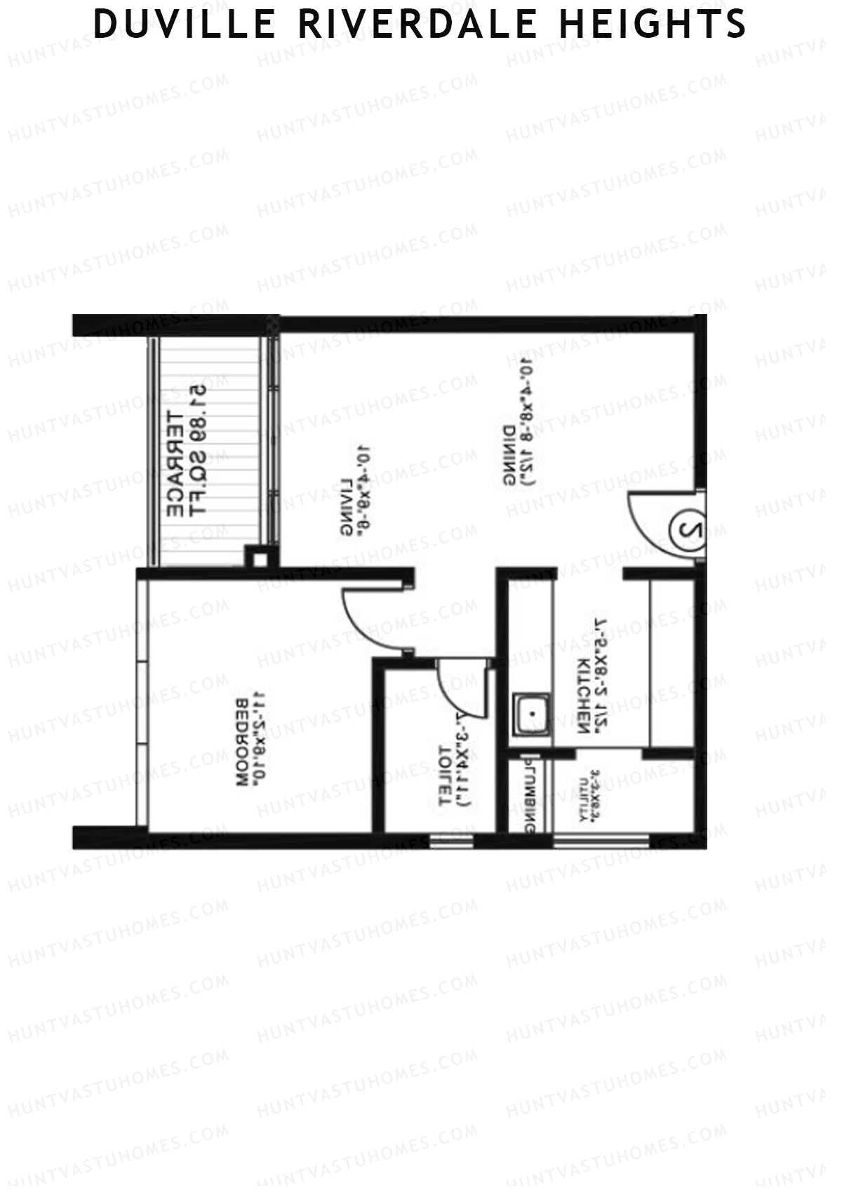 Duville Riverdale Heights Tower E Unit 1 Floor Plan