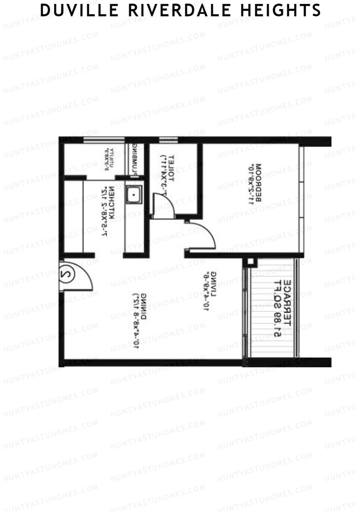 Duville Riverdale Heights Tower E Unit 3 Floor Plan