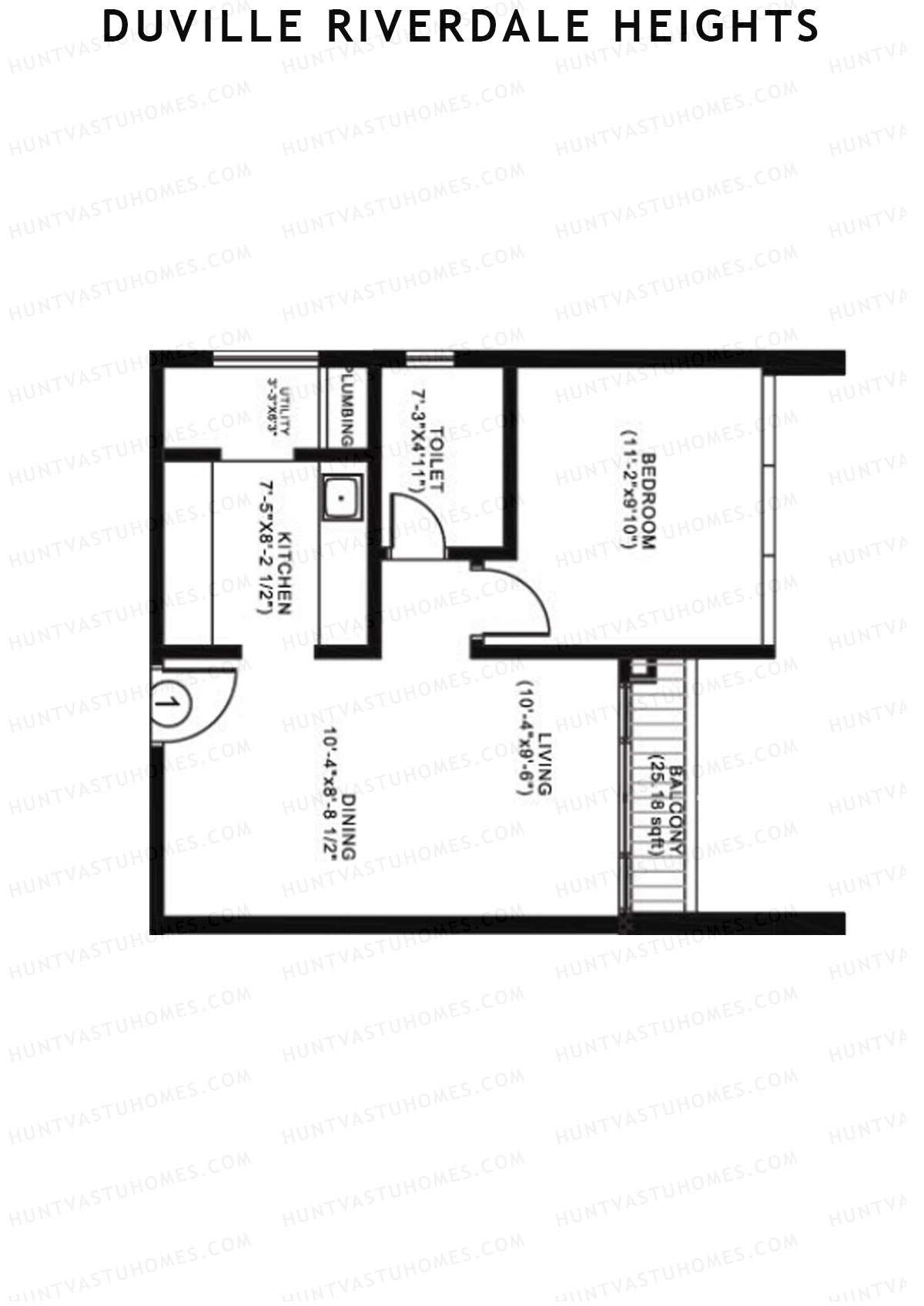 Duville Riverdale Heights Tower E Unit 7 Floor Plan