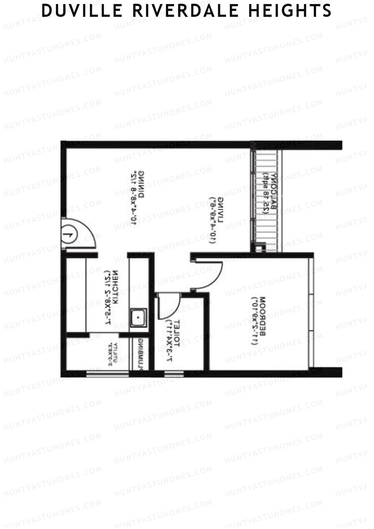 Duville Riverdale Heights Tower E Unit 8 Floor Plan