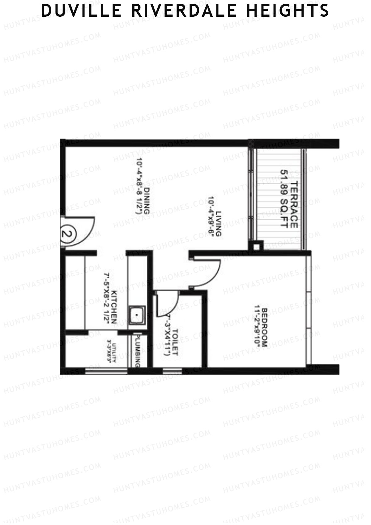 Duville Riverdale Heights Tower E Unit 8 Floor Plan