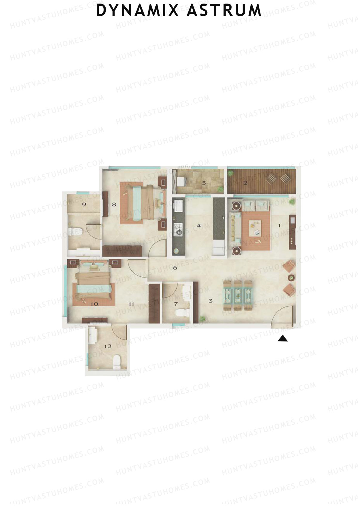 Dynamix Astrum Tower A Unit 1 Floor Plan