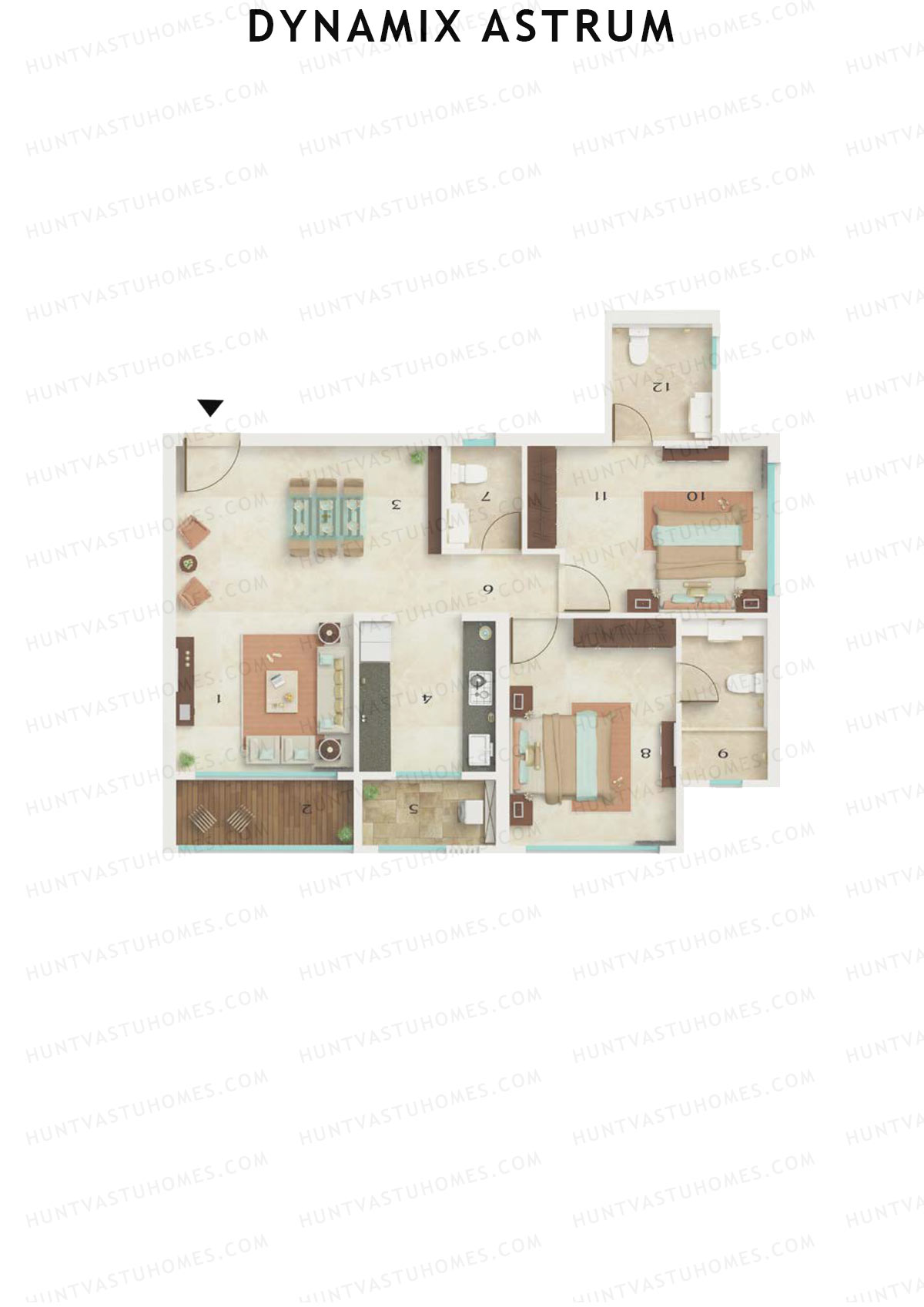 Dynamix Astrum Tower A Unit 4 Floor Plan