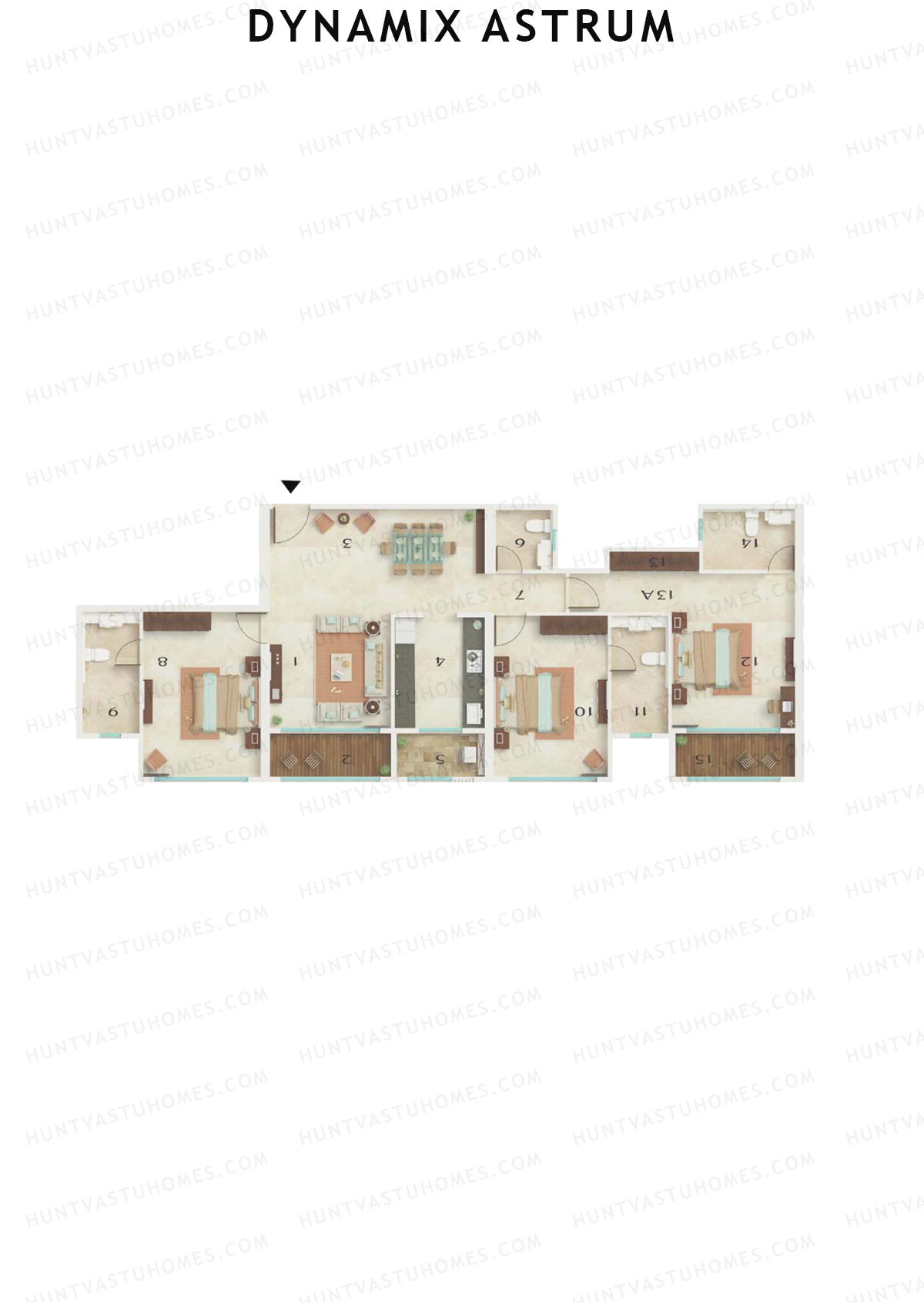 Dynamix Astrum Tower A Unit 5 Floor Plan