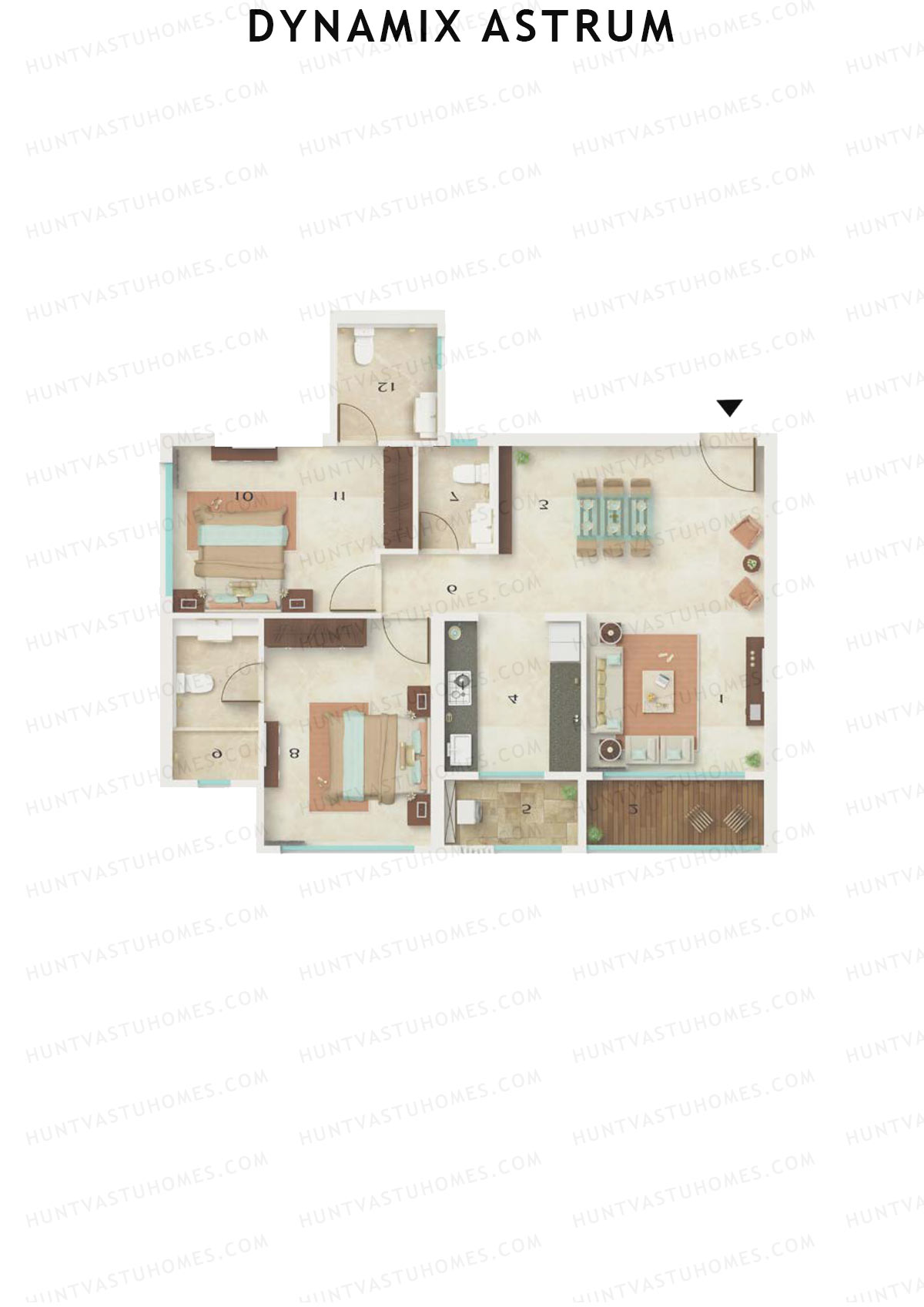 Dynamix Astrum Tower A Unit 6 Floor Plan