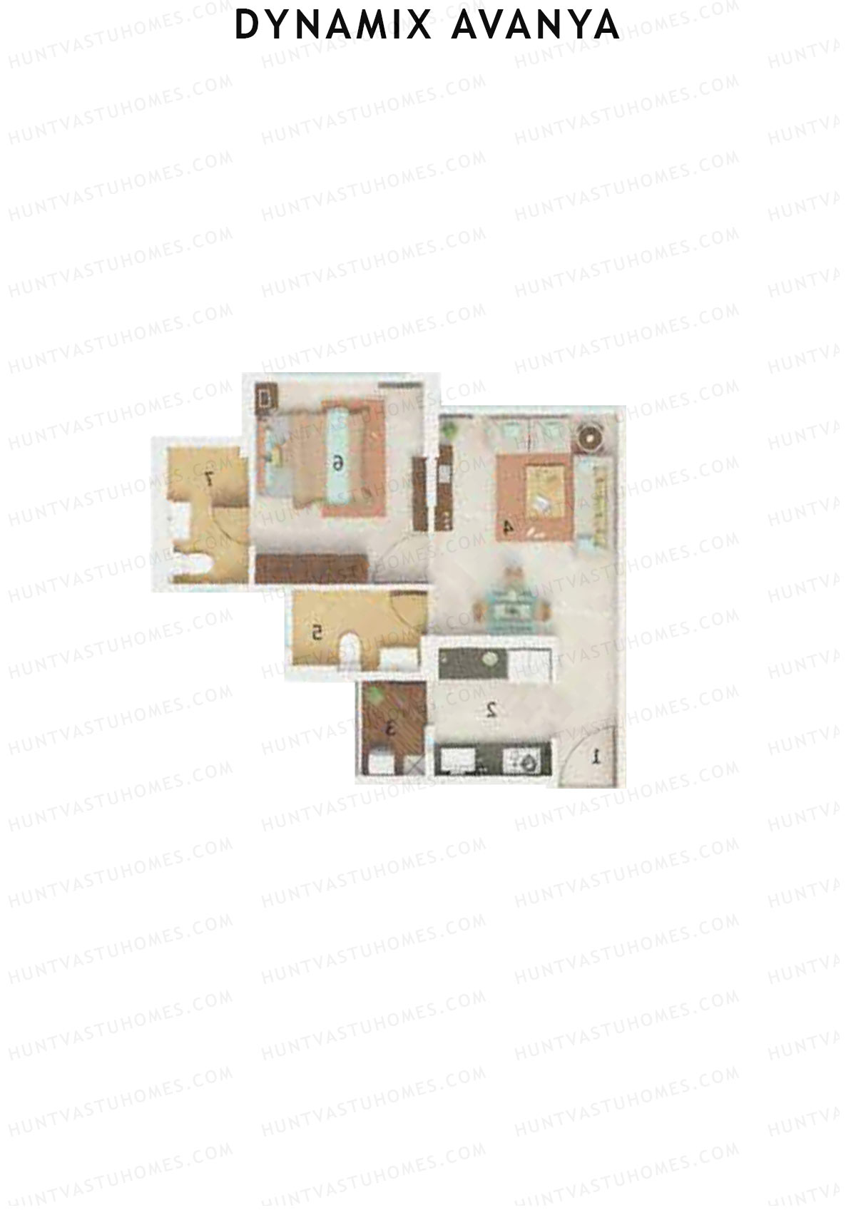 Dynamix Avanya Tower A Unit 5 Floor Plan