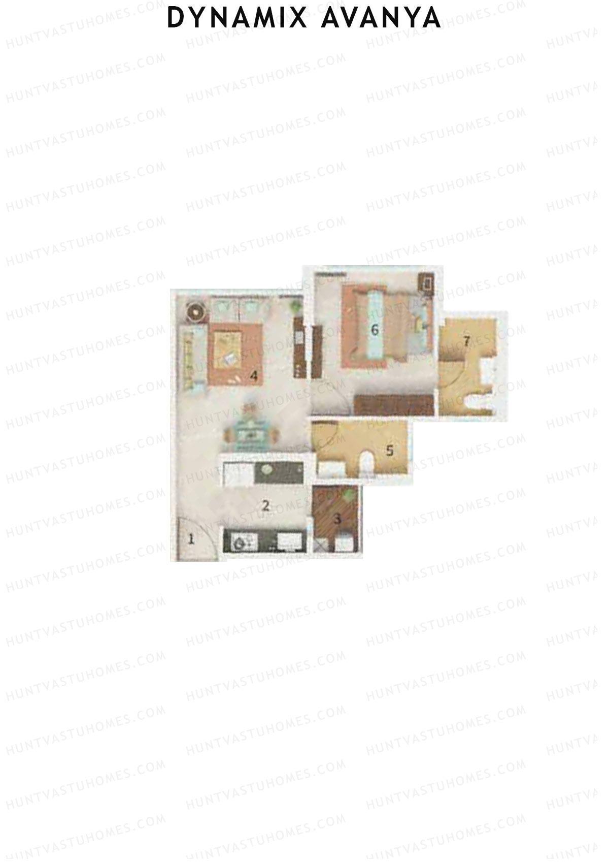 Dynamix Avanya Tower A Unit 6 Floor Plan