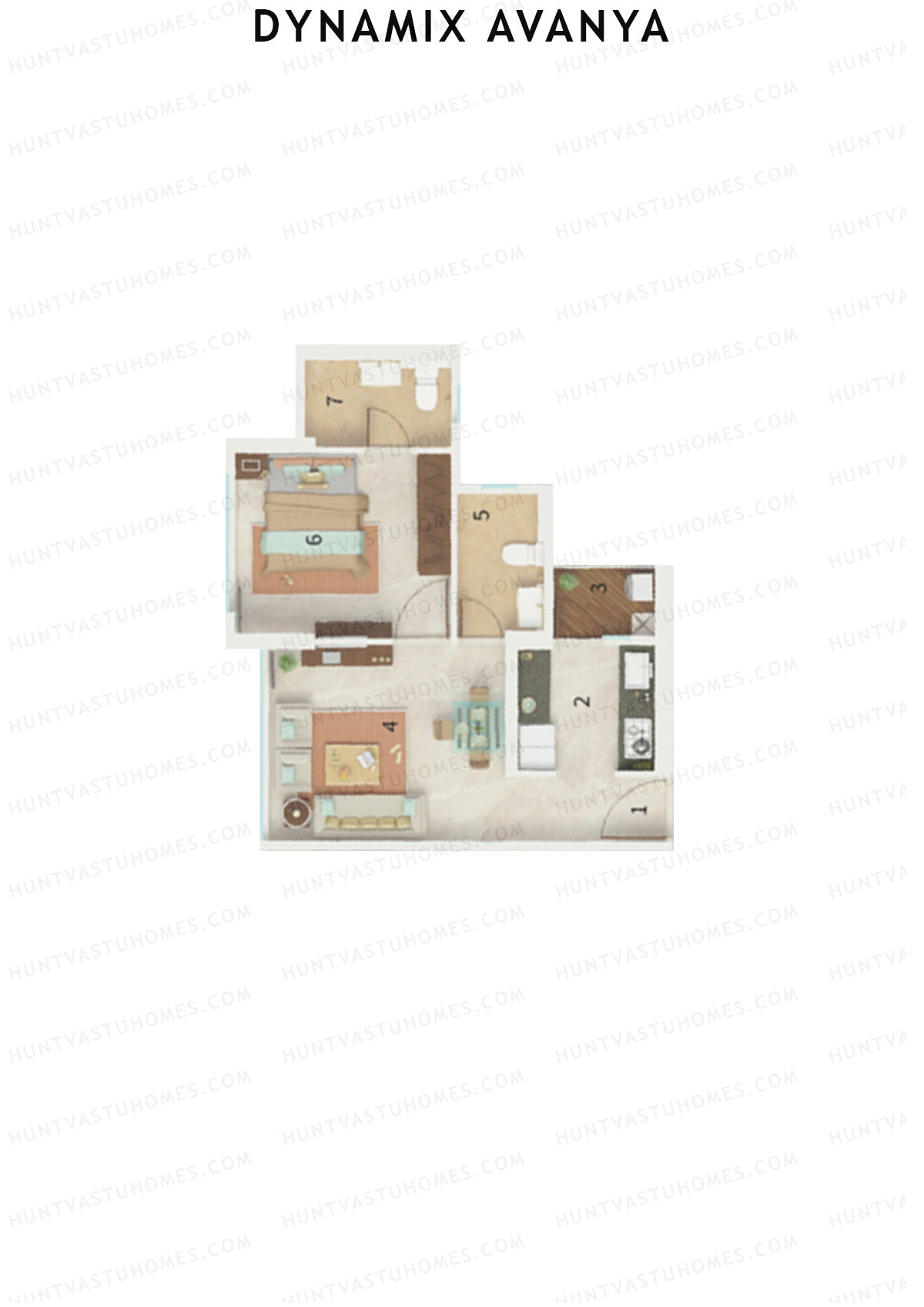Dynamix Avanya Tower C Unit 4 Floor Plan