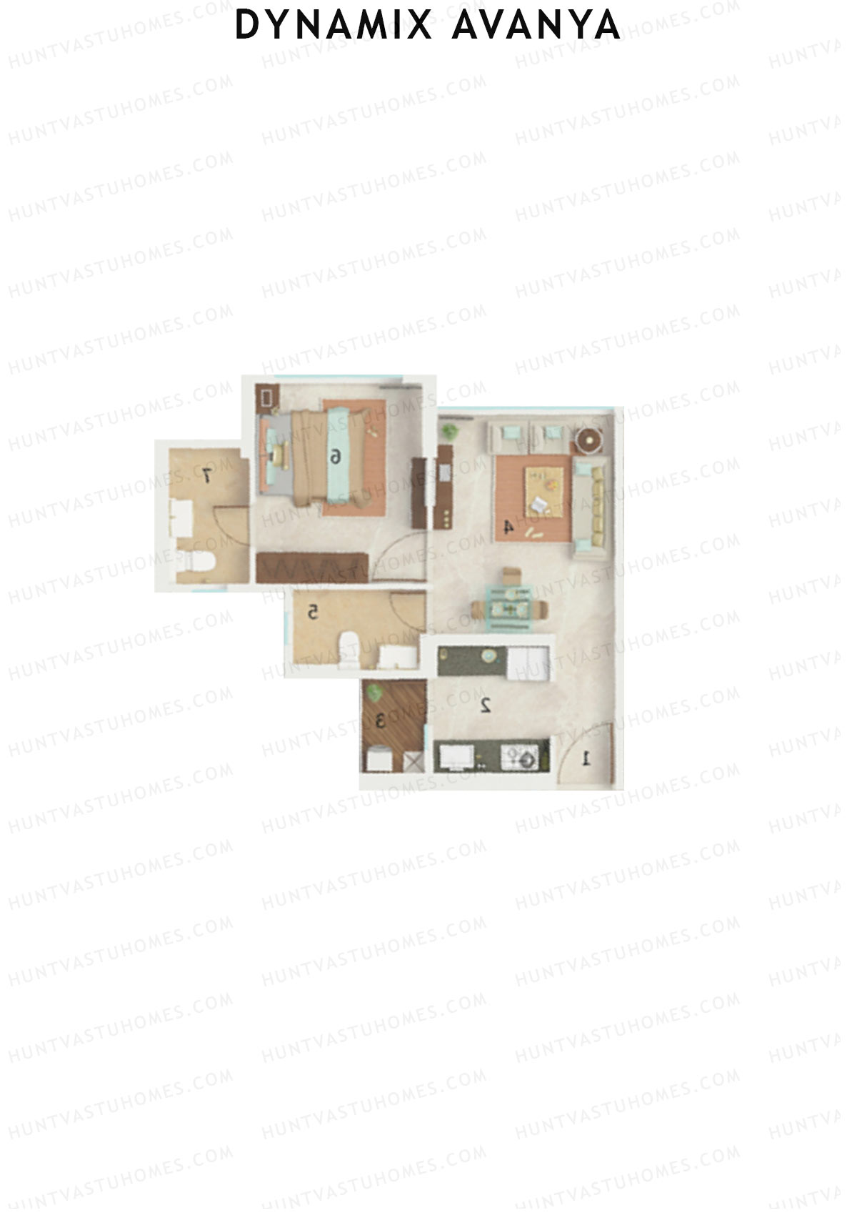 Dynamix Avanya Tower C Unit 5 Floor Plan