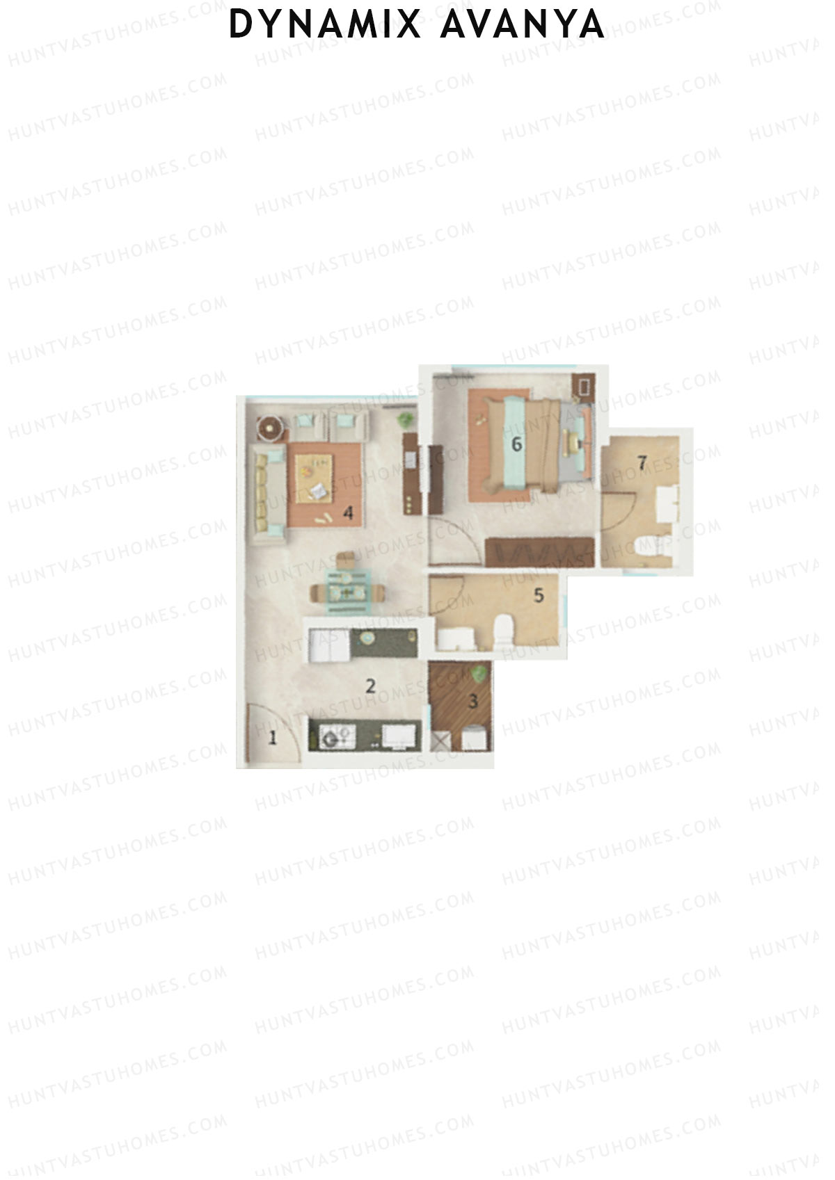 Dynamix Avanya Tower C Unit 6 Floor Plan