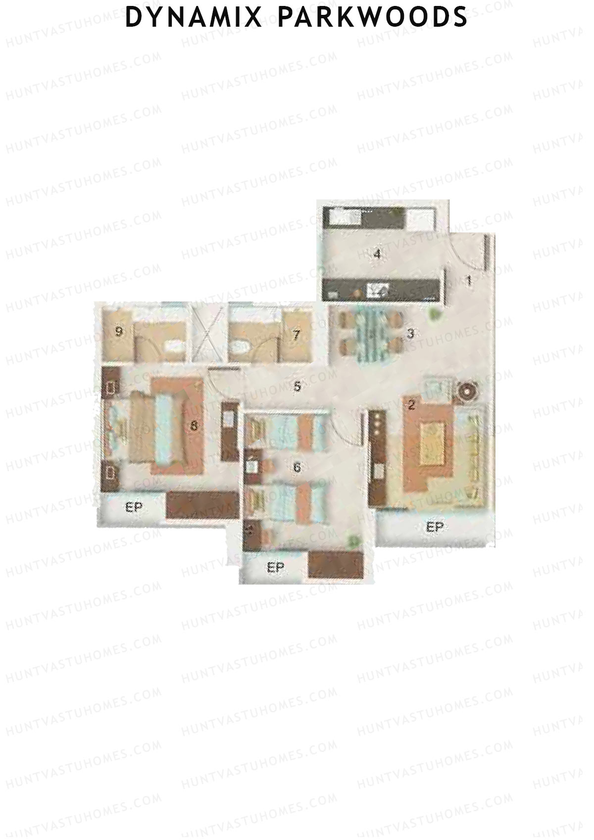 Dynamix Parkwoods Tower D5 Unit 6 Floor Plan