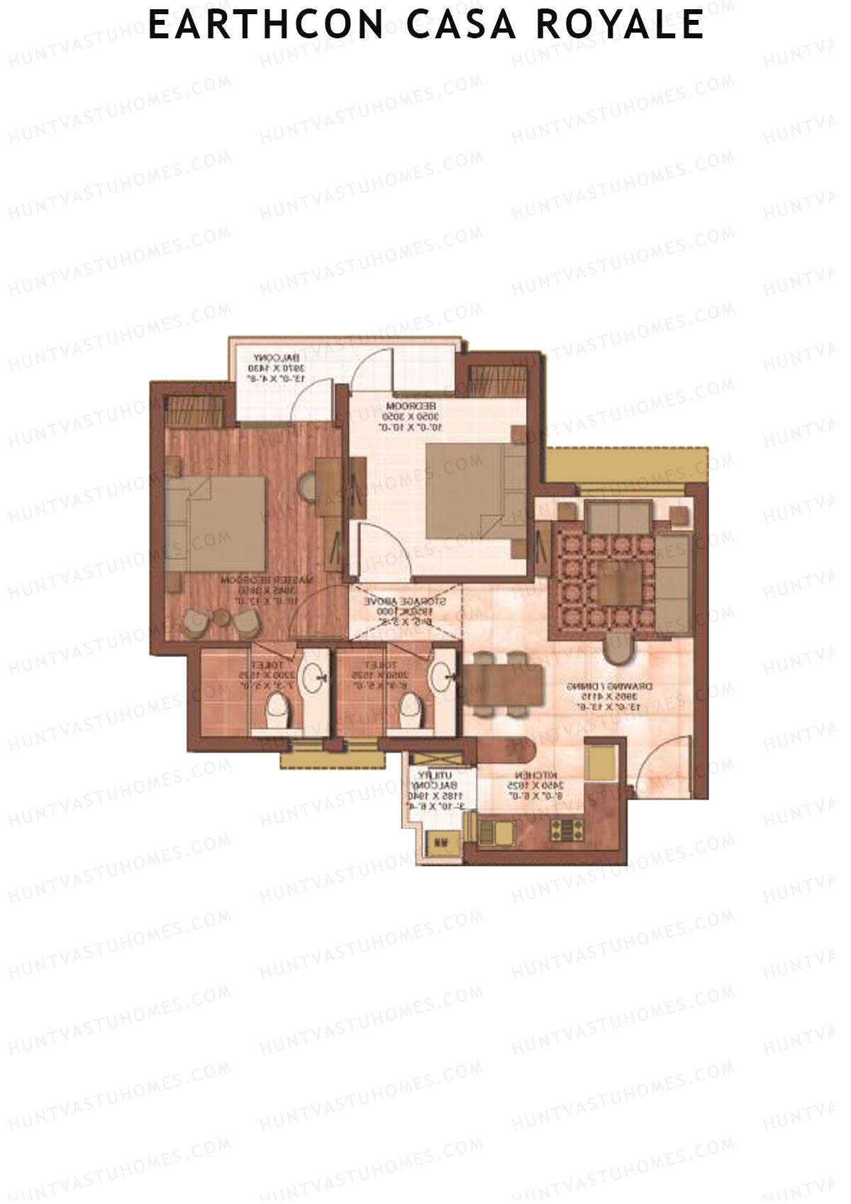 Earthcon Casa Royale Tower E Unit 7 Floor Plan