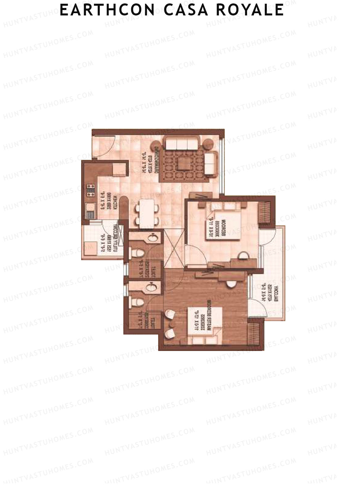Earthcon Casa Royale Tower G Unit 6 Floor Plan