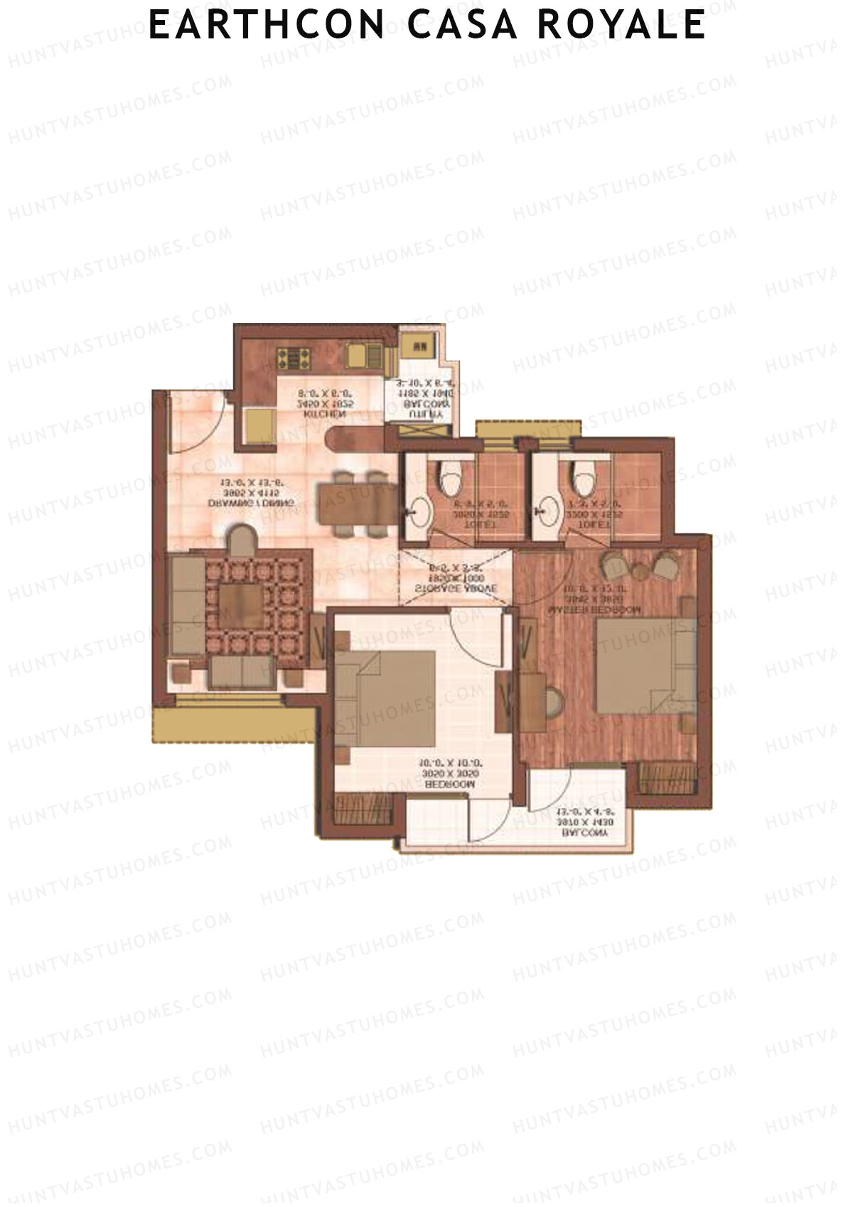 Earthcon Casa Royale Tower I Unit 7 Floor Plan