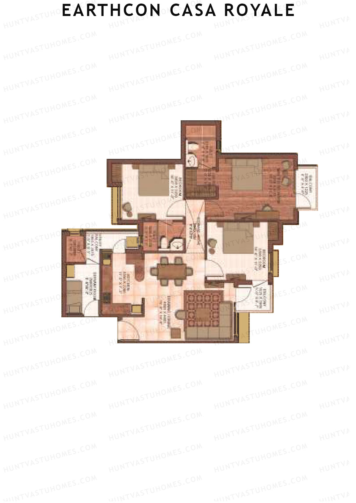 Earthcon Casa Royale Tower L Unit 1 Floor Plan
