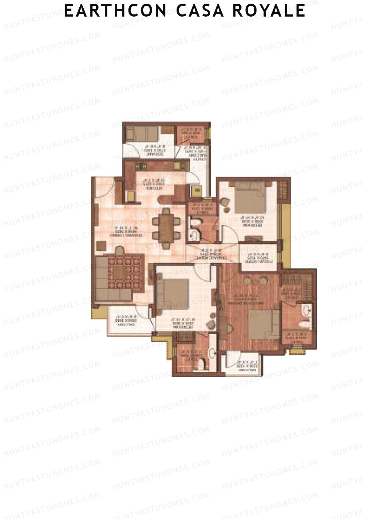 Earthcon Casa Royale Tower L Unit 5 Floor Plan