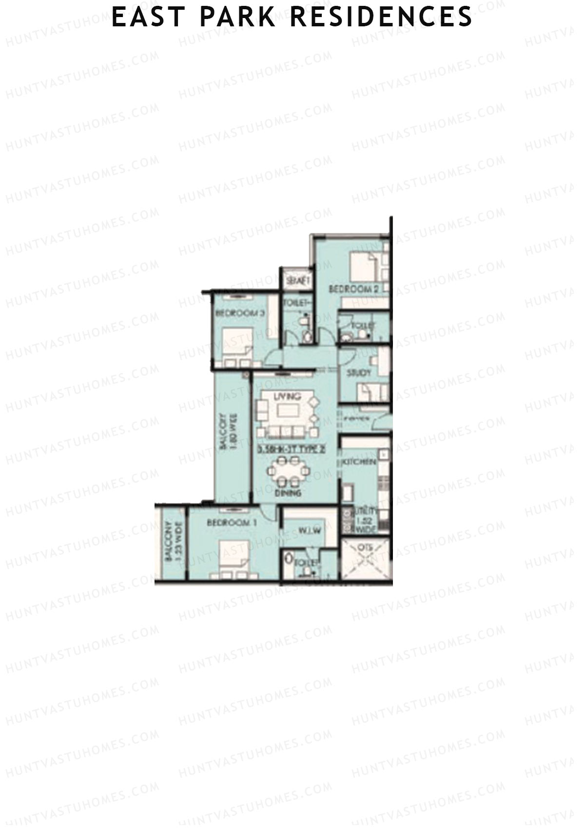 East Park Residences Tower A Unit 4 Floor Plan