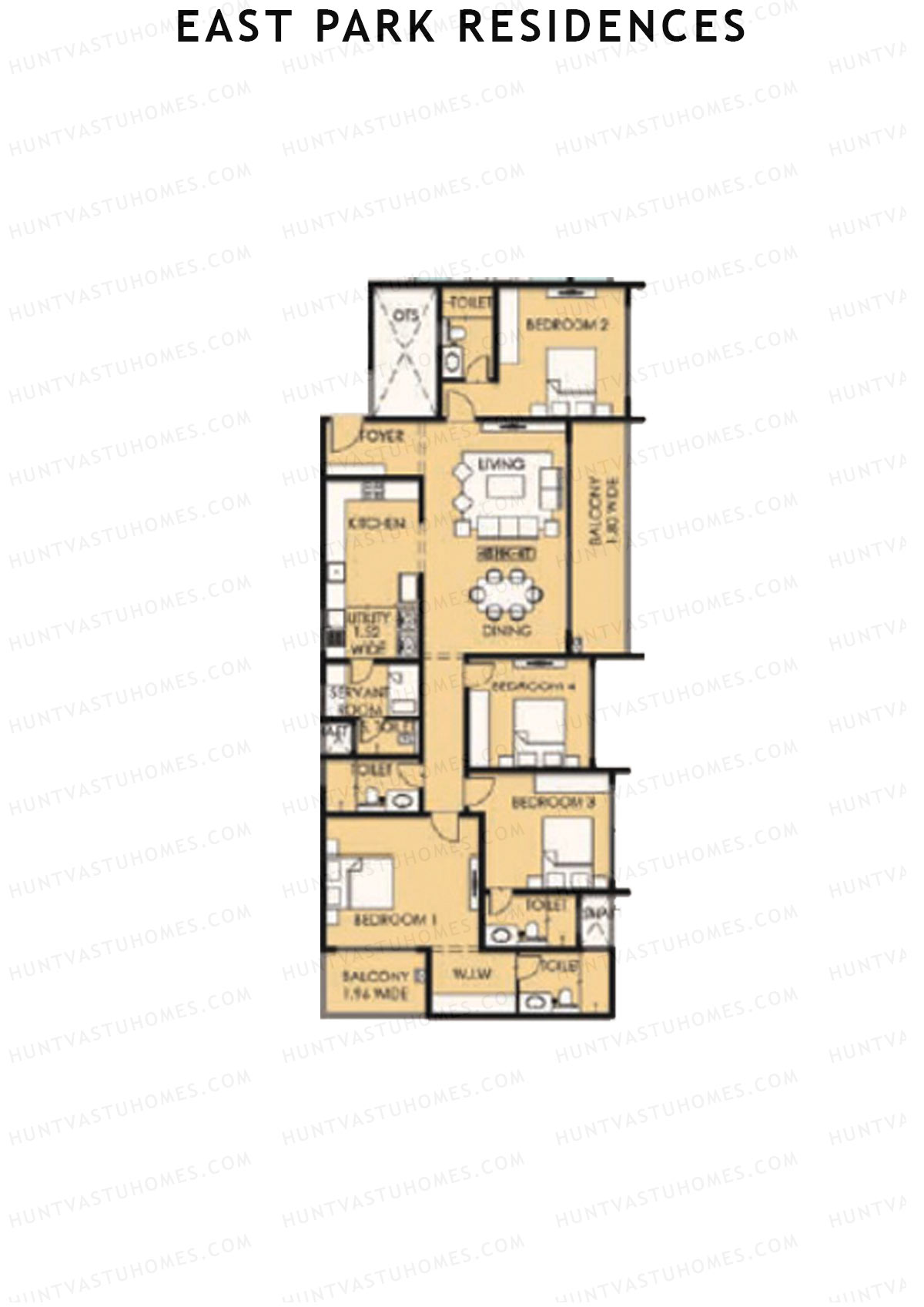 East Park Residences Tower B Unit 2 Floor Plan