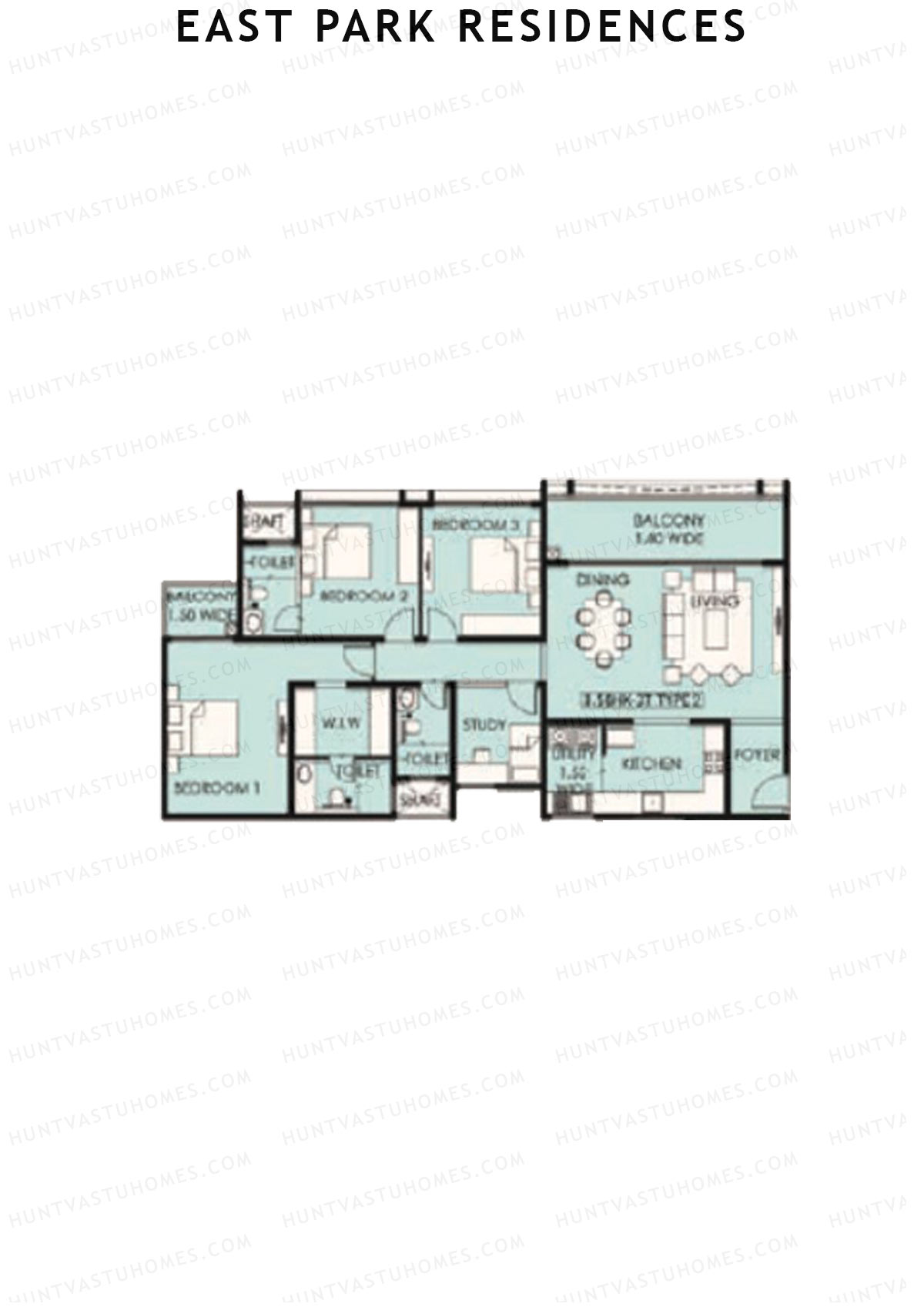 East Park Residences Tower C Unit 4 Floor Plan