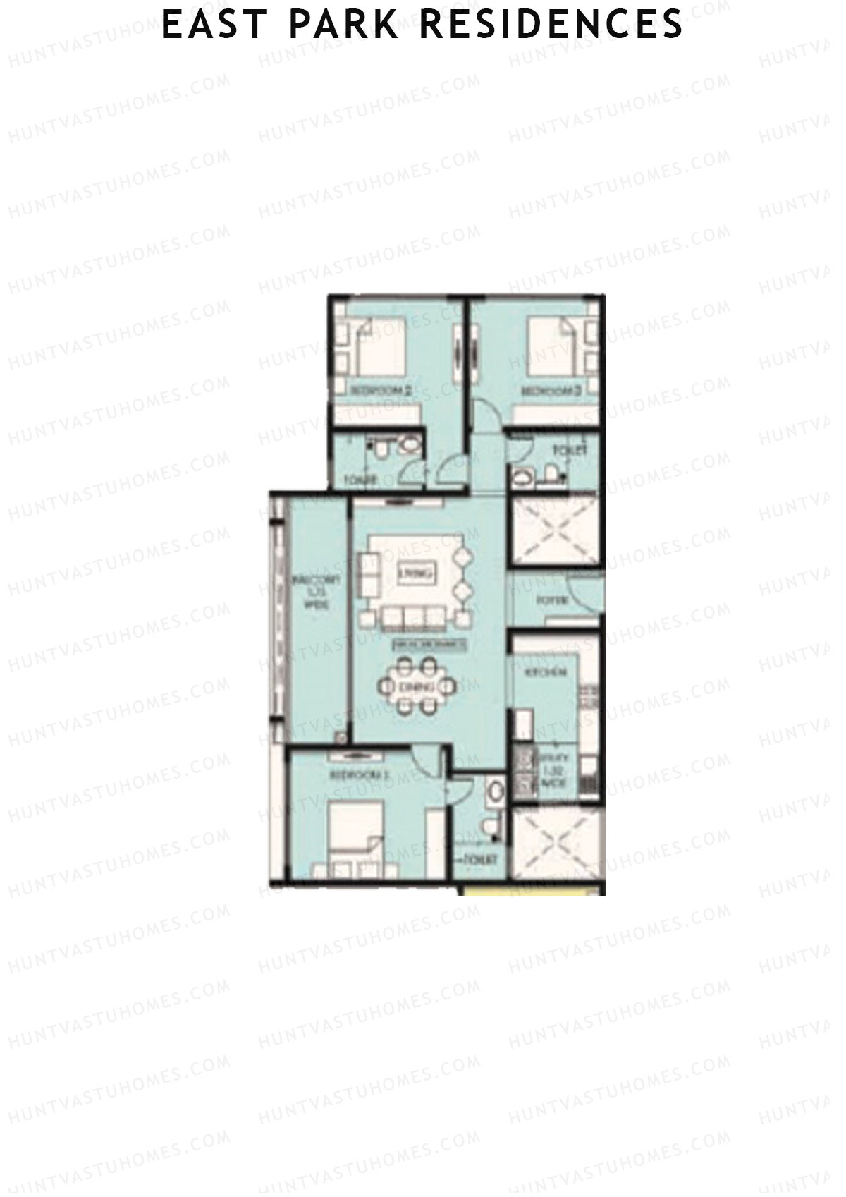 East Park Residences Tower E Unit 4 Floor Plan