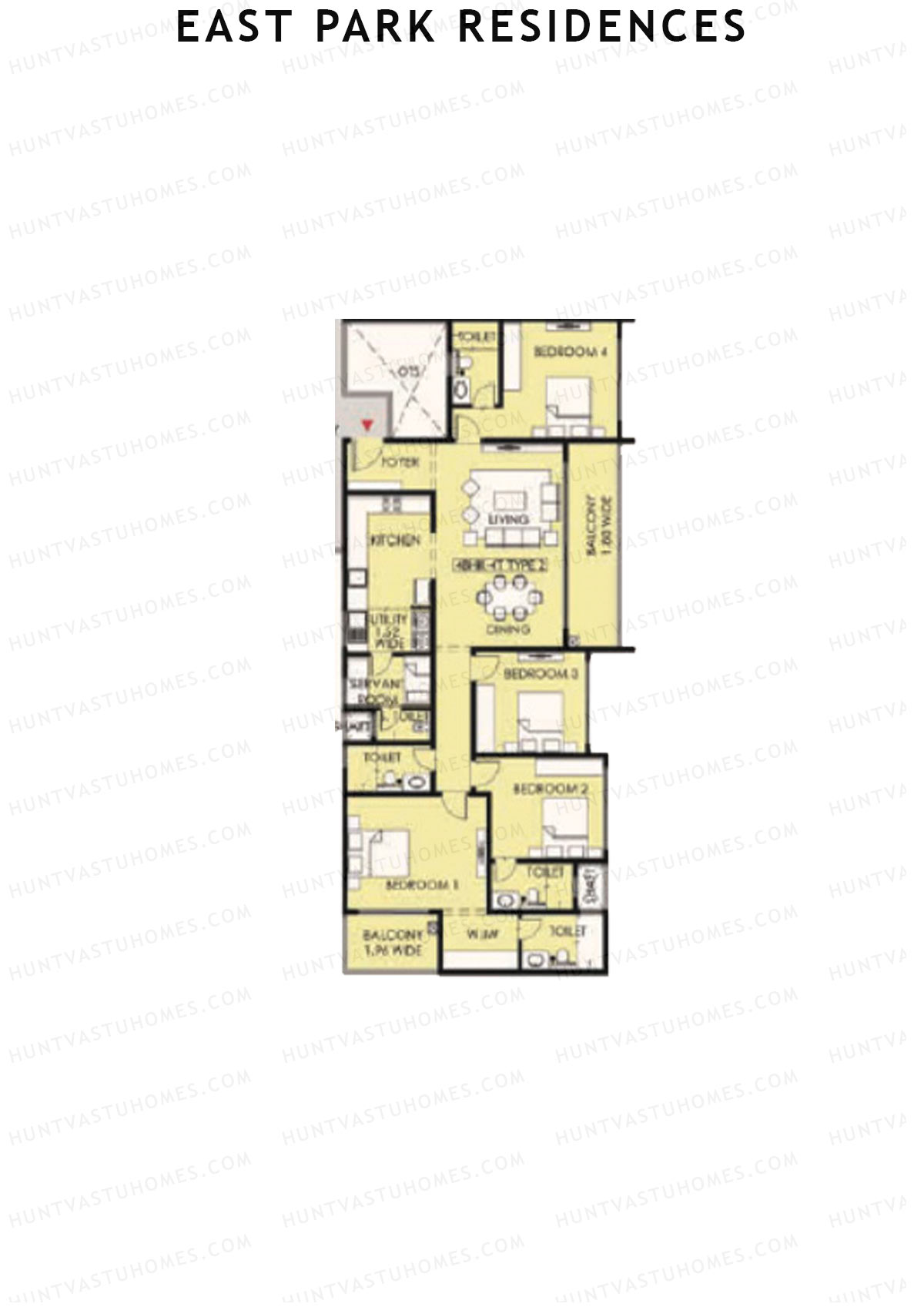 East Park Residences Tower F Unit 2 Floor Plan