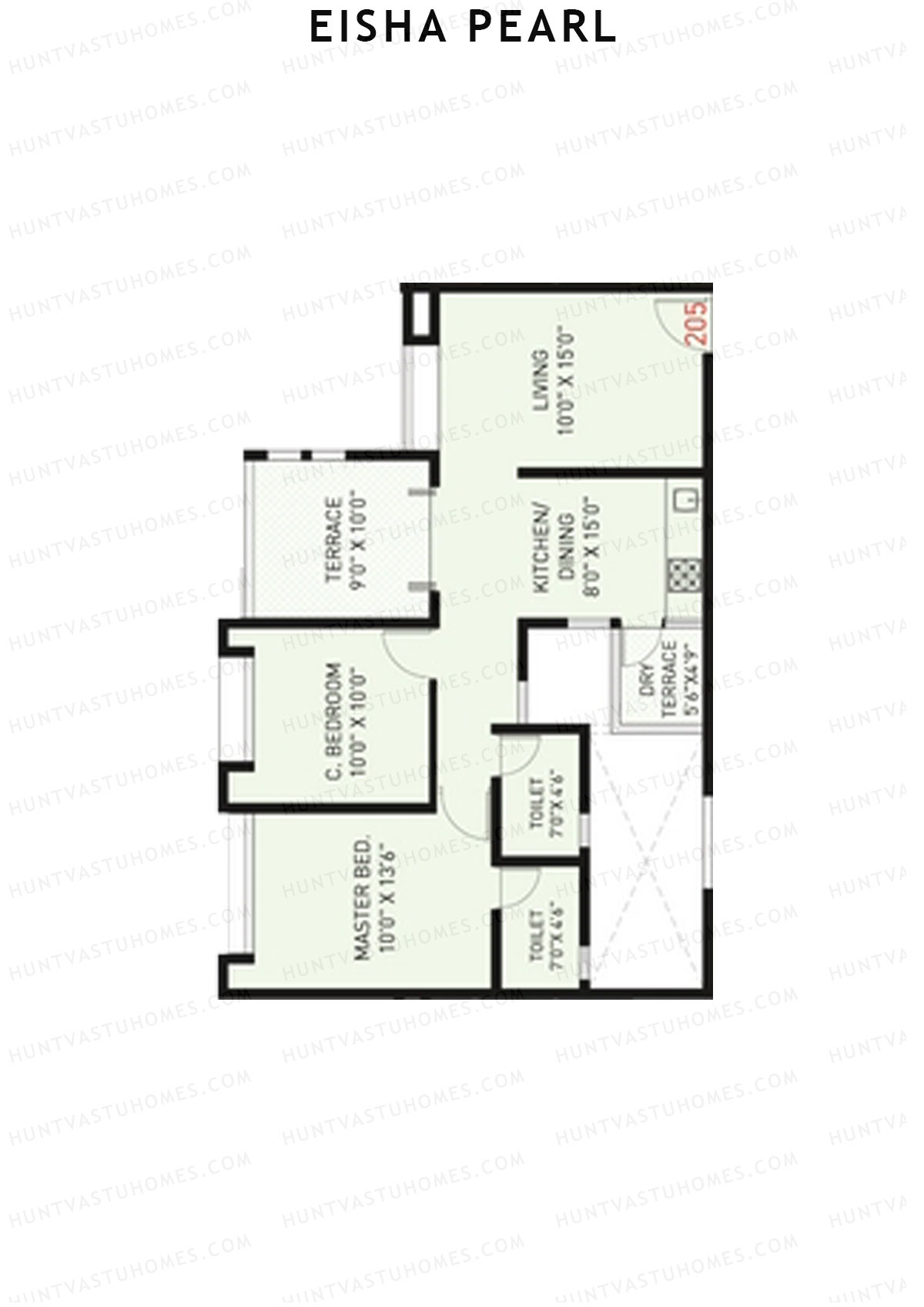 Eisha Pearl Wing A Unit 5 Floor Plan