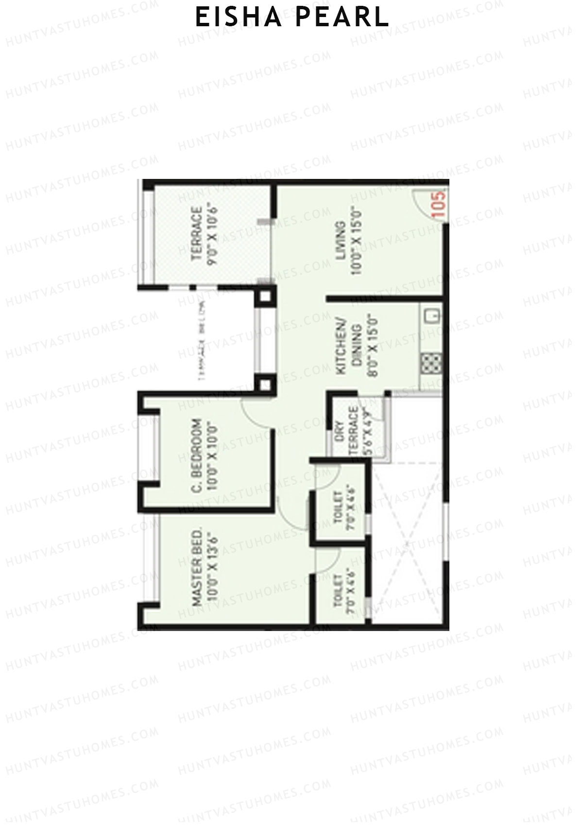 Eisha Pearl Wing A Unit 5 Floor Plan