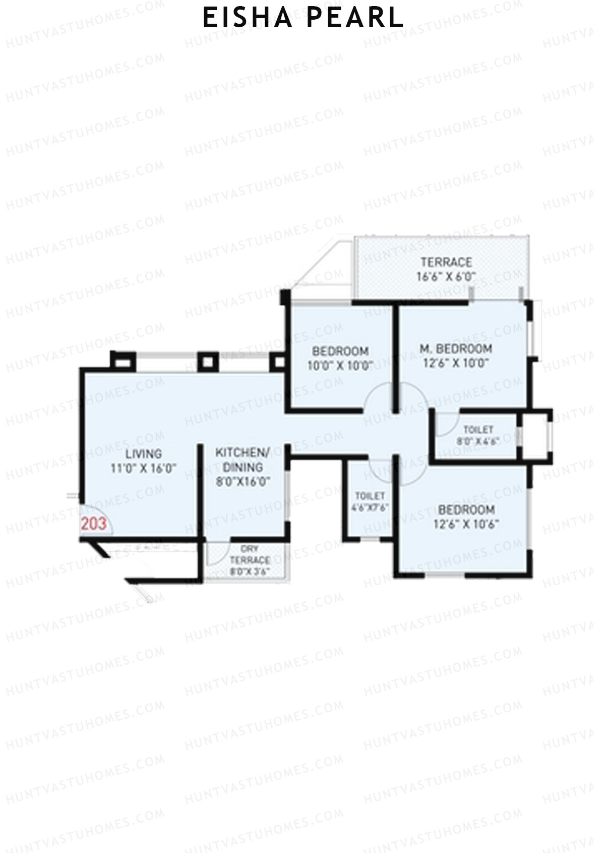 Eisha Pearl Wing B Unit 3 Floor Plan