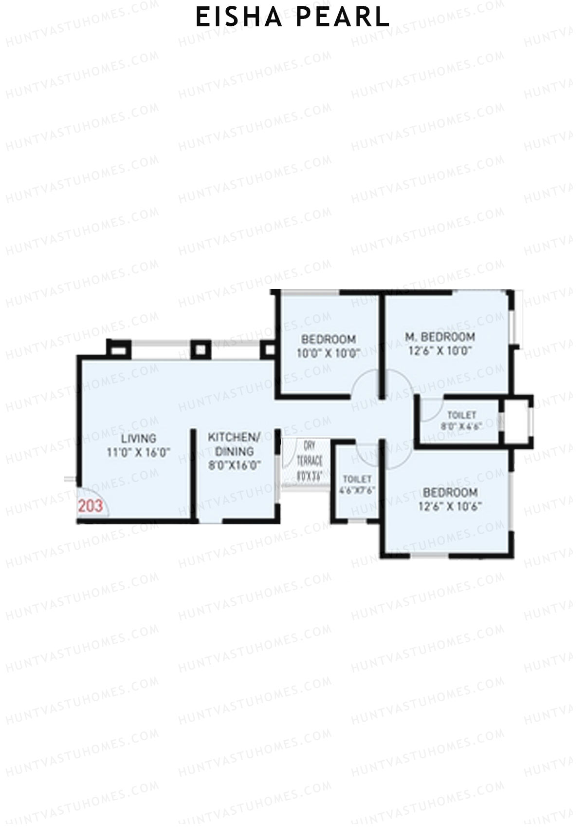 Eisha Pearl Wing B Unit 3 Floor Plan