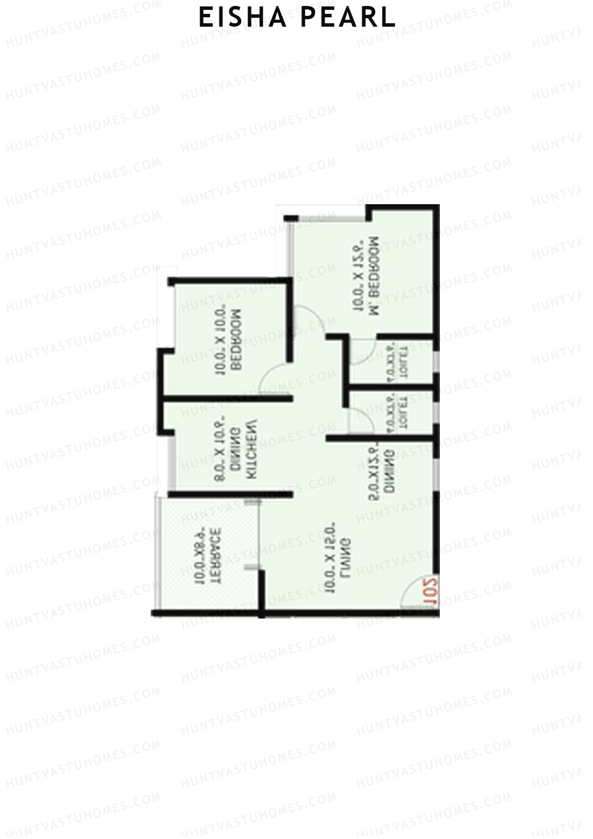 Eisha Pearl Wing B Unit 5 Floor Plan