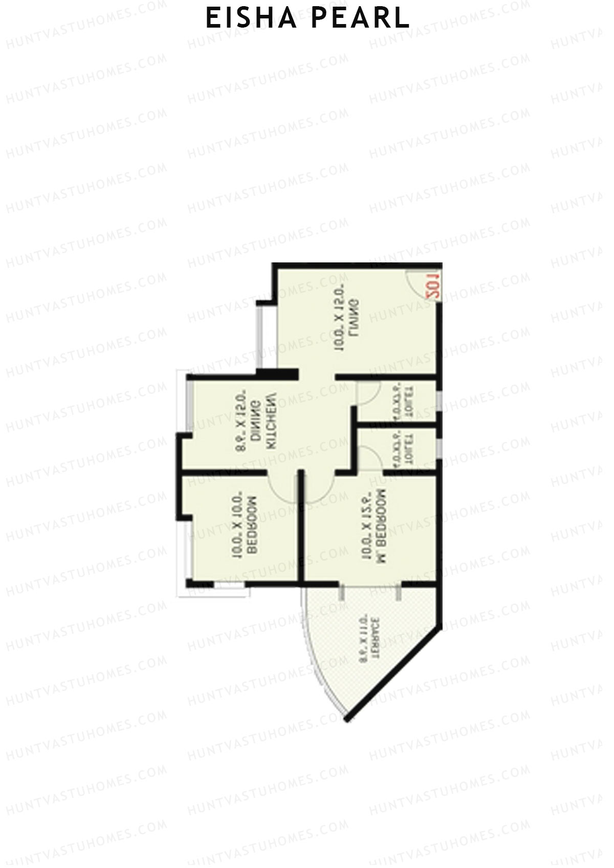 Eisha Pearl Wing B Unit 6 Floor Plan