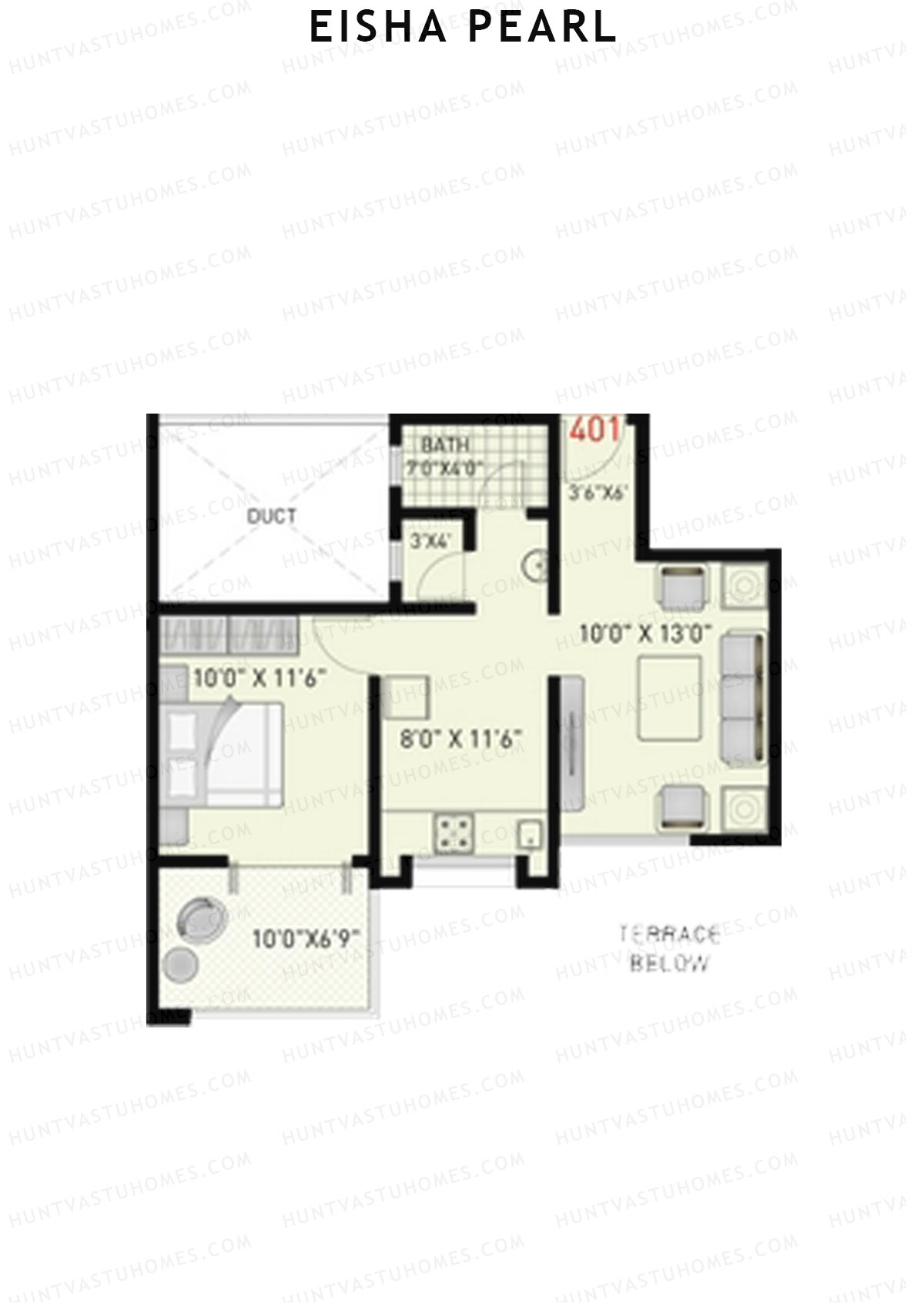 Eisha Pearl Wing C Unit 1 Floor Plan