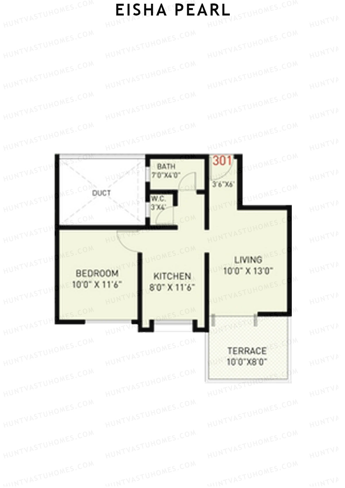 Eisha Pearl Wing C Unit 1 Floor Plan