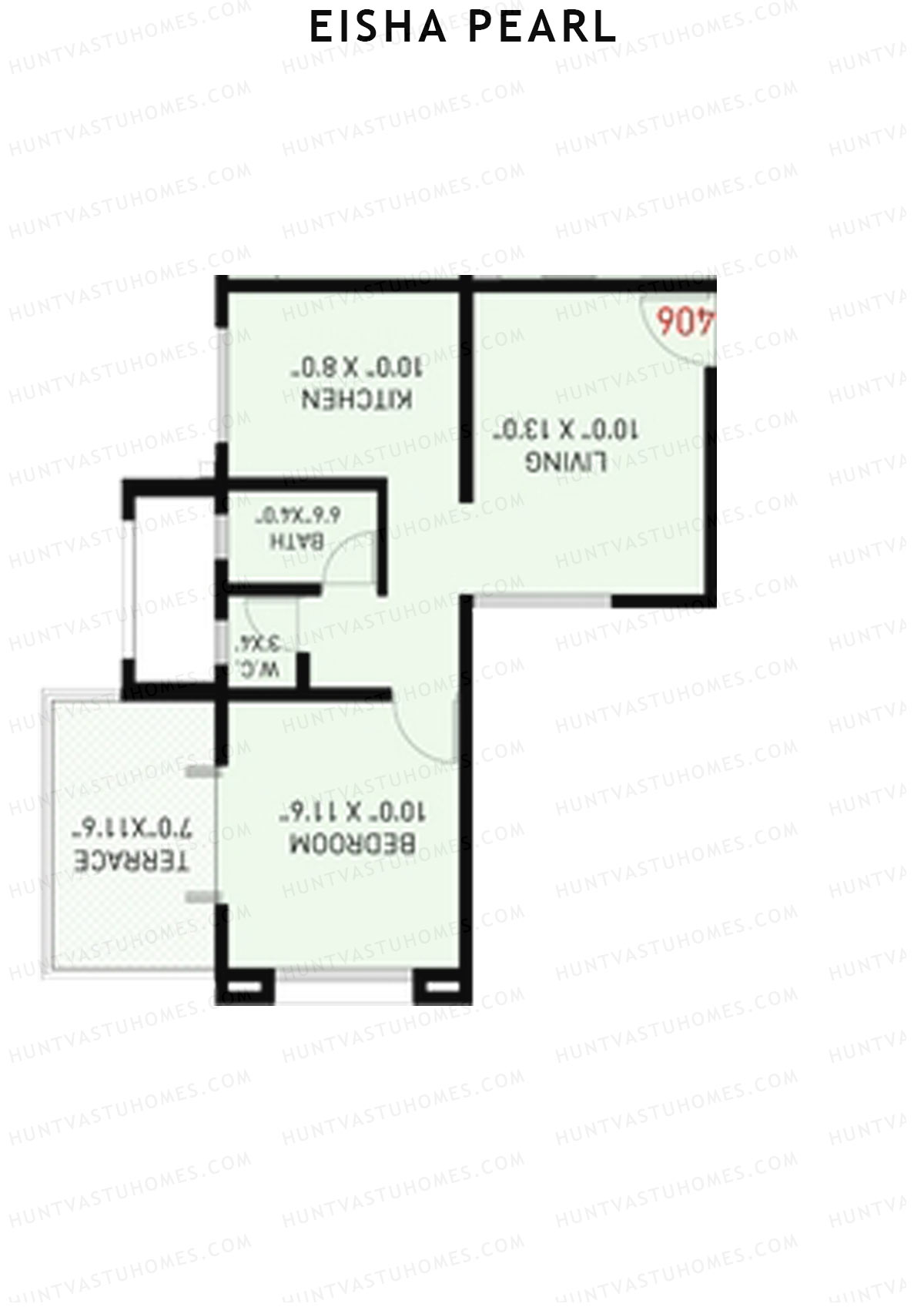 Eisha Pearl Wing C Unit 2 Floor Plan