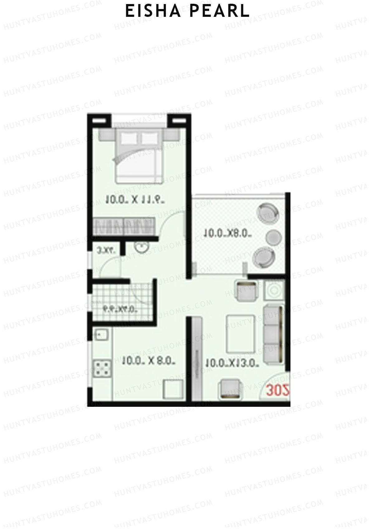 Eisha Pearl Wing C Unit 3 Floor Plan