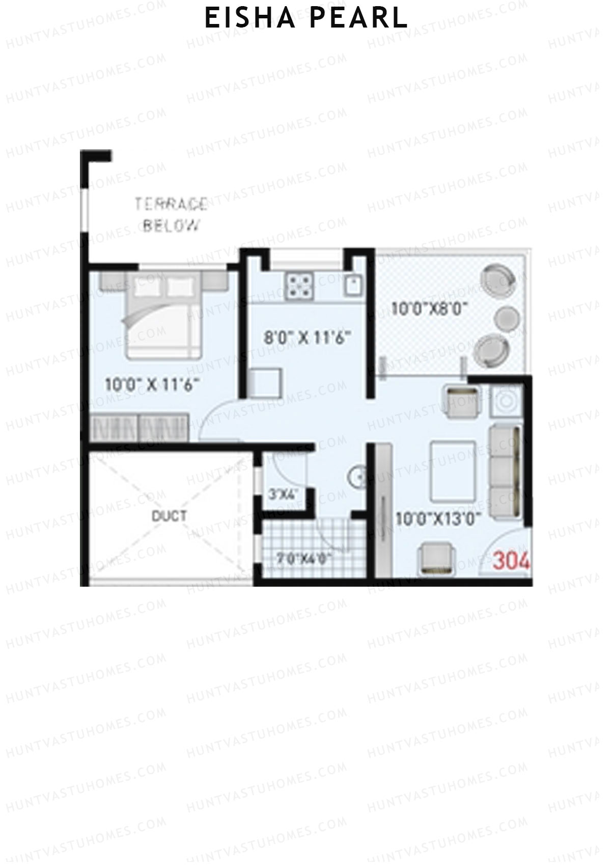 Eisha Pearl Wing C Unit 4 Floor Plan