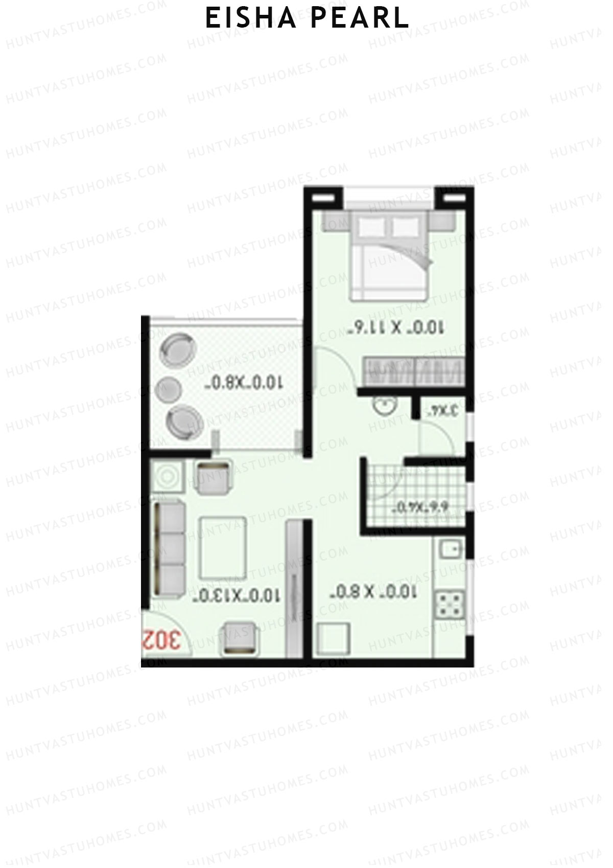 Eisha Pearl Wing C Unit 6 Floor Plan