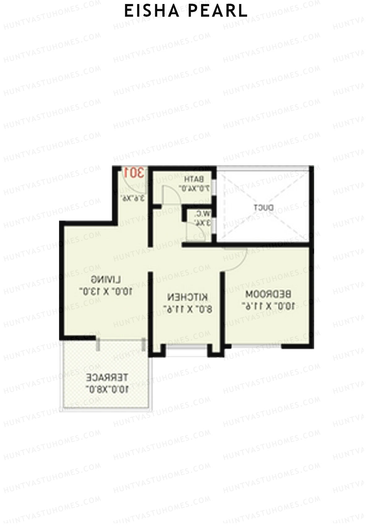 Eisha Pearl Wing C Unit 8 Floor Plan