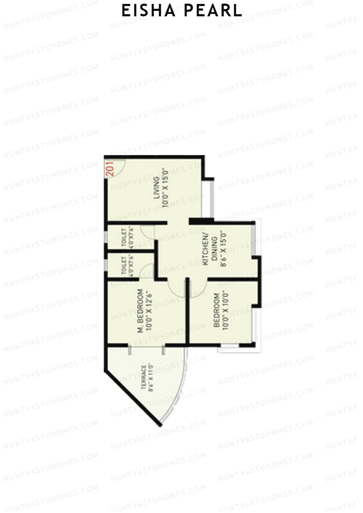 Eisha Pearl Wing D Unit 1 Floor Plan