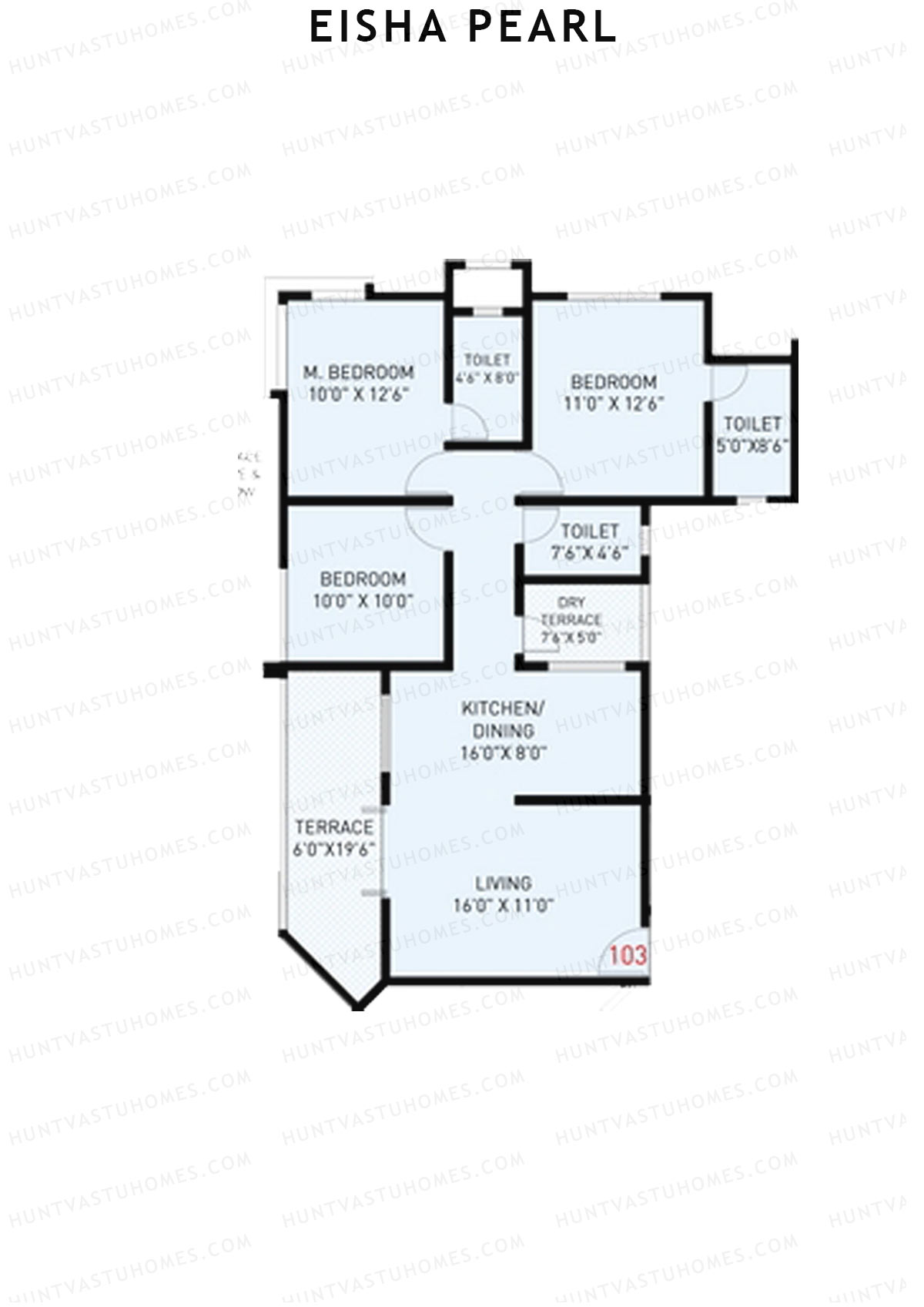 Eisha Pearl Wing D Unit 3 Floor Plan