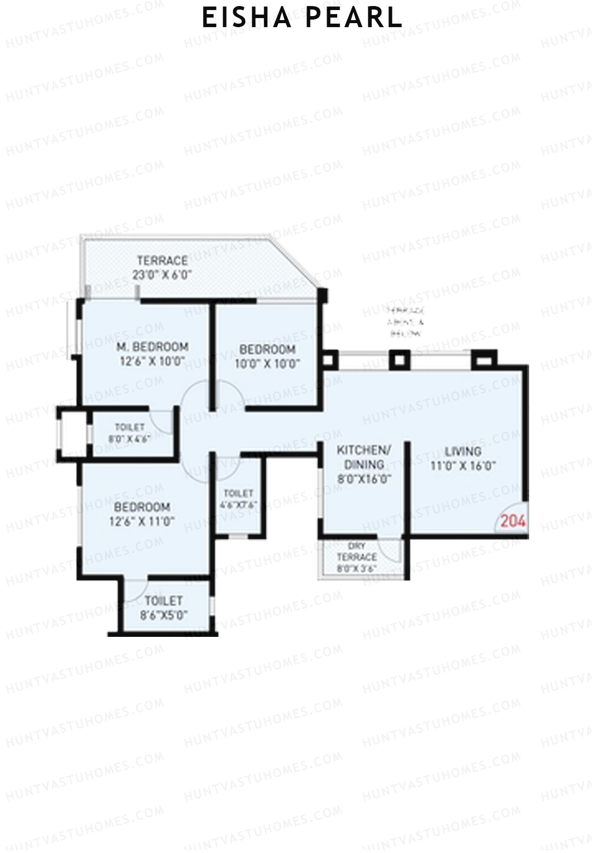 Eisha Pearl Wing D Unit 4 Floor Plan