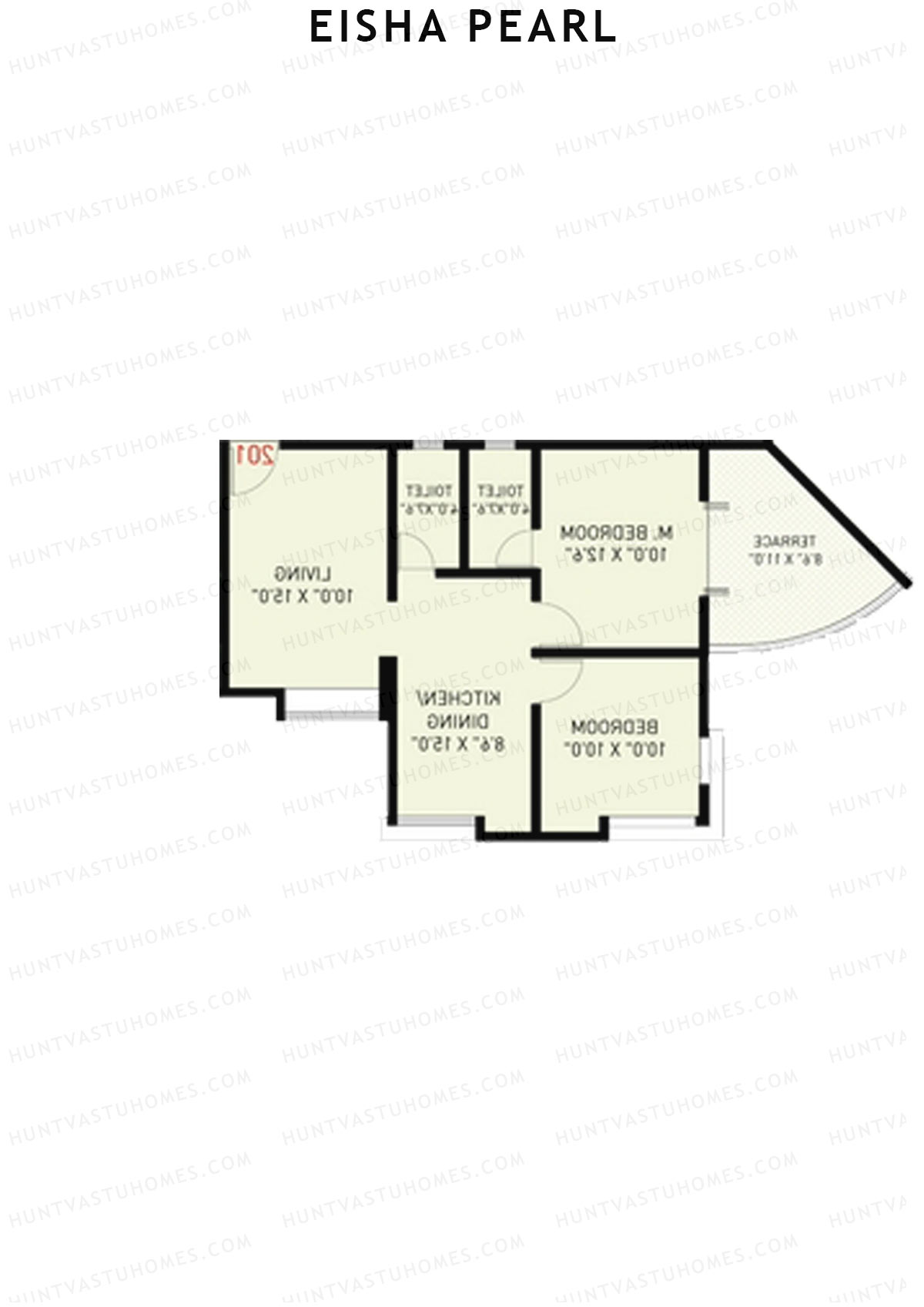 Eisha Pearl Wing D Unit 6 Floor Plan