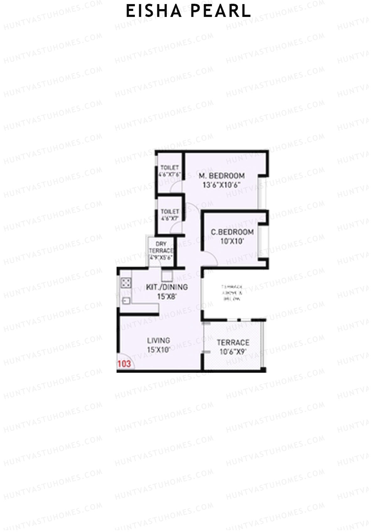 Eisha Pearl Wing F Unit 3 Floor Plan